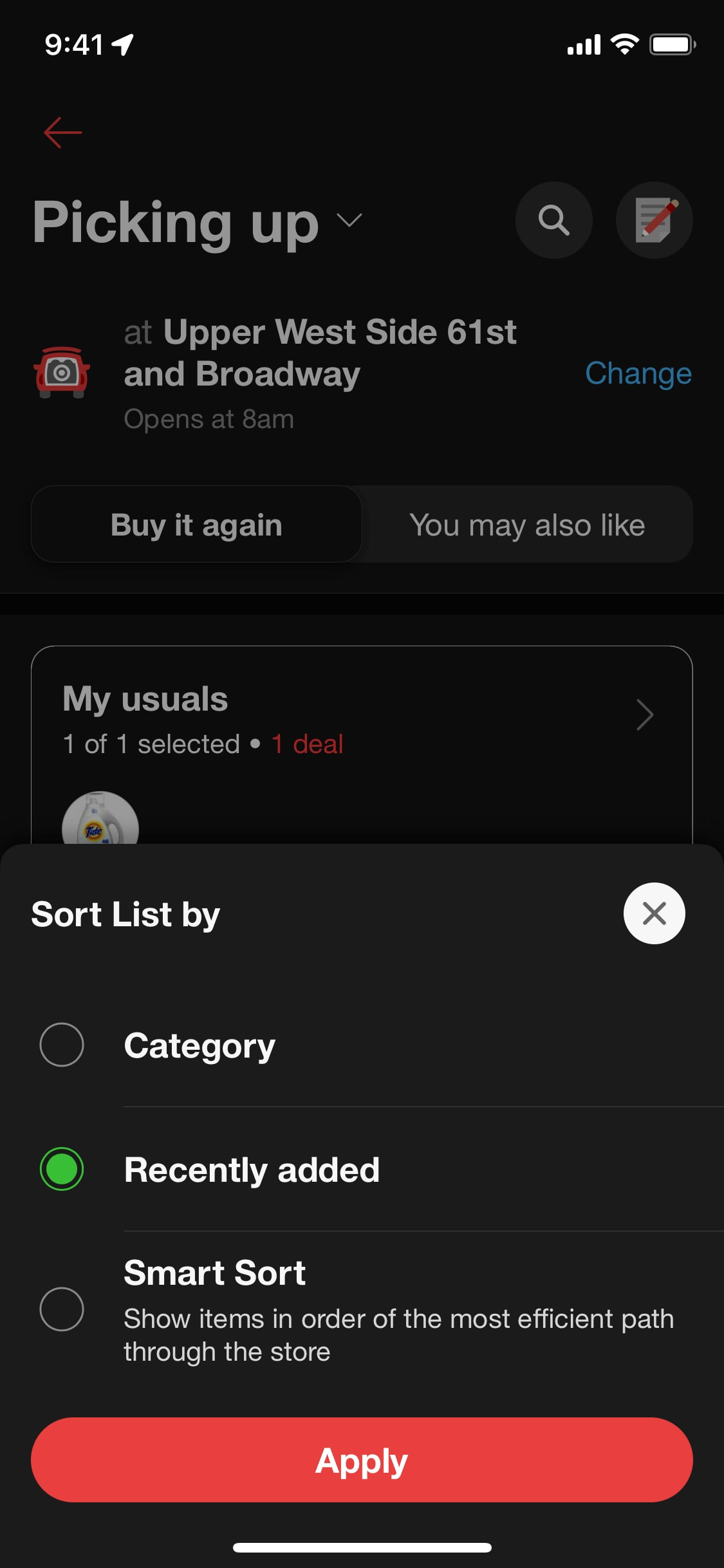 Target iOS screen 27