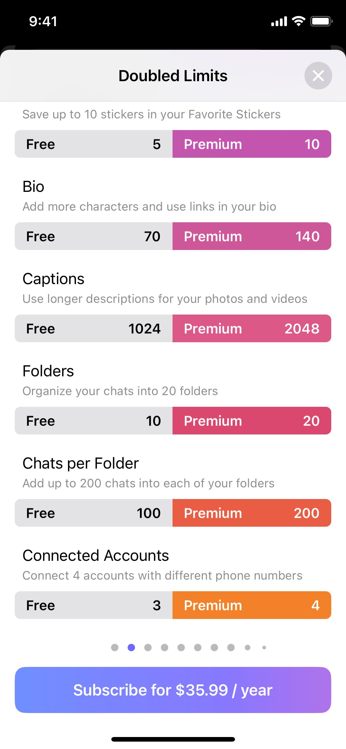 Telegram iOS screen 195