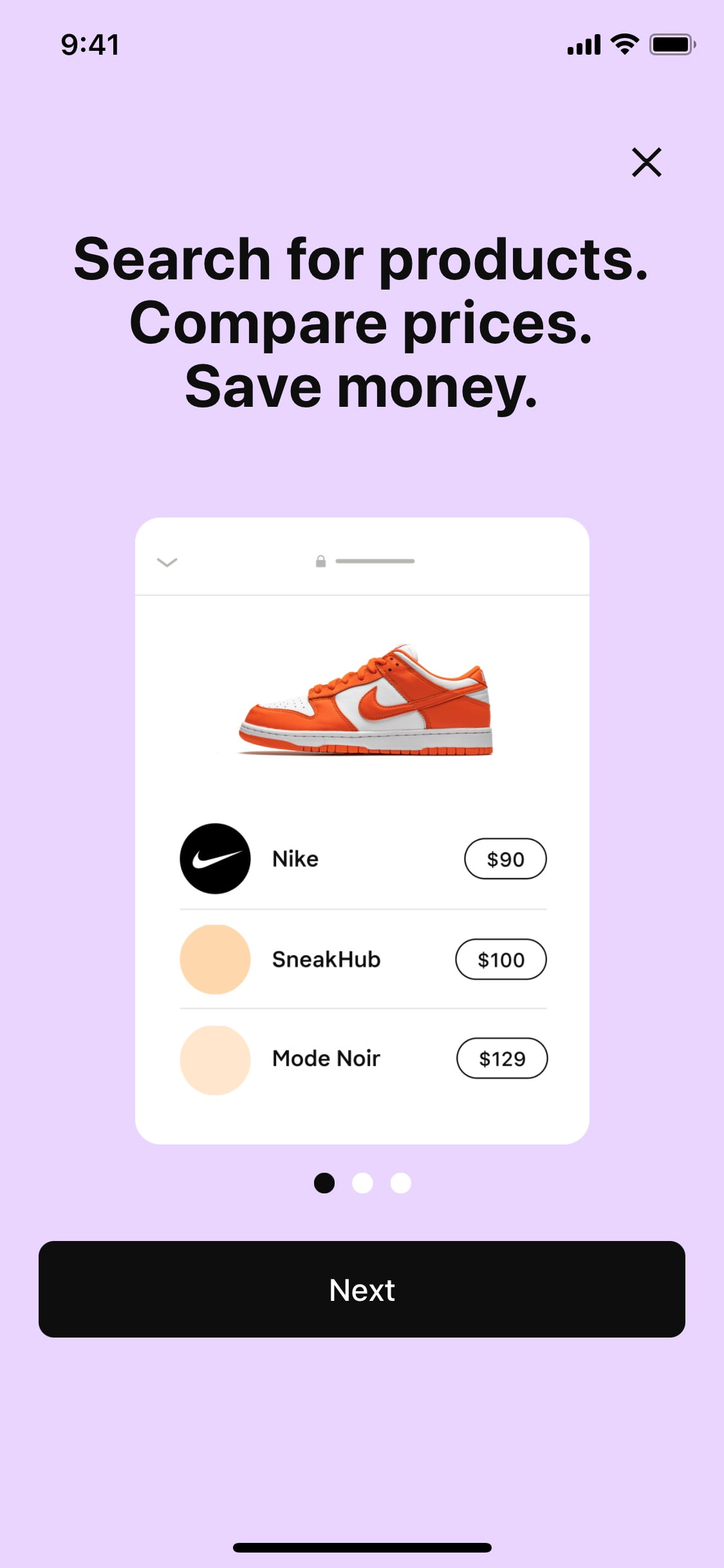 Klarna iOS screen 212