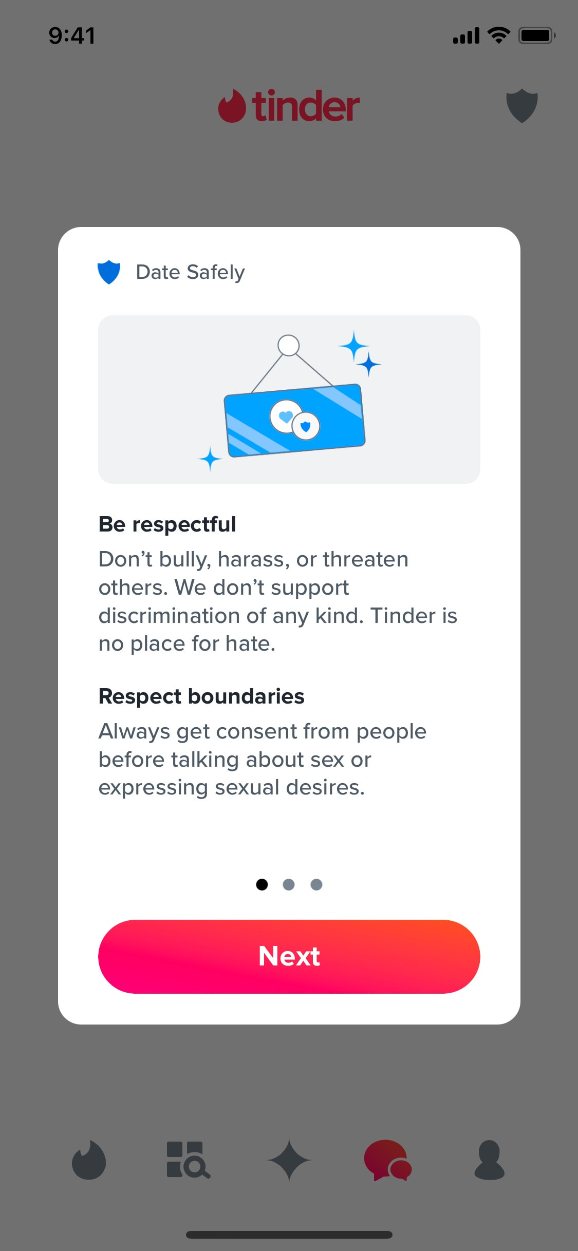 Tinder iOS screen 470