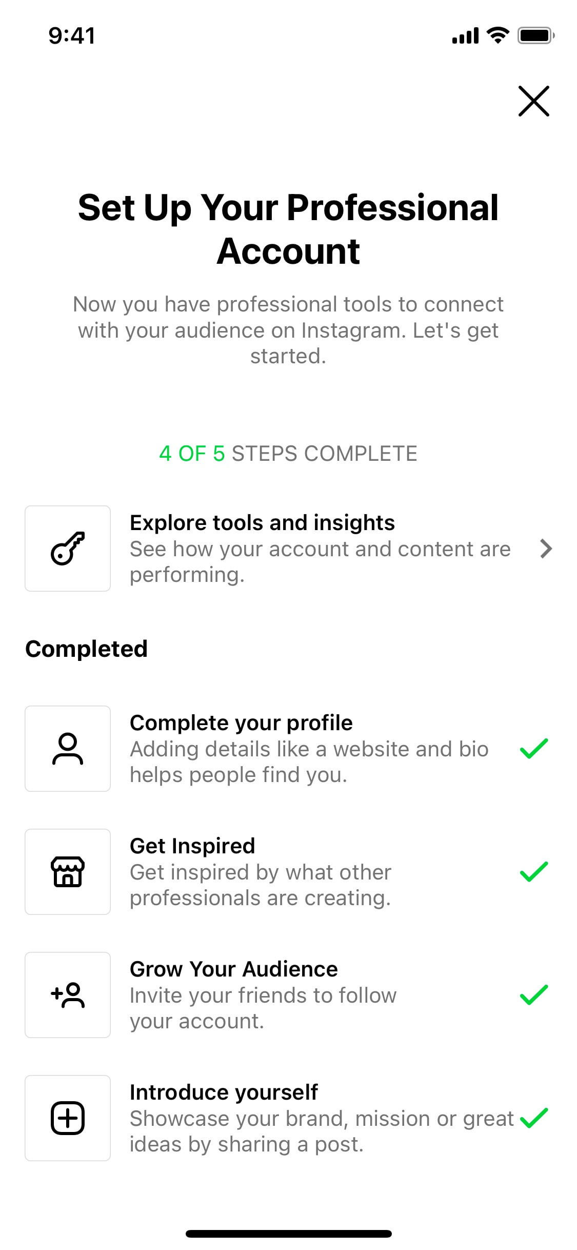 Instagram iOS screen 158