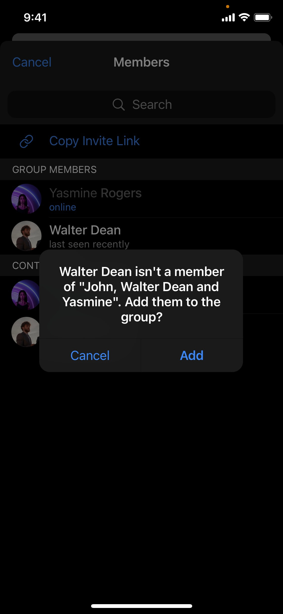 Telegram iOS screen 224