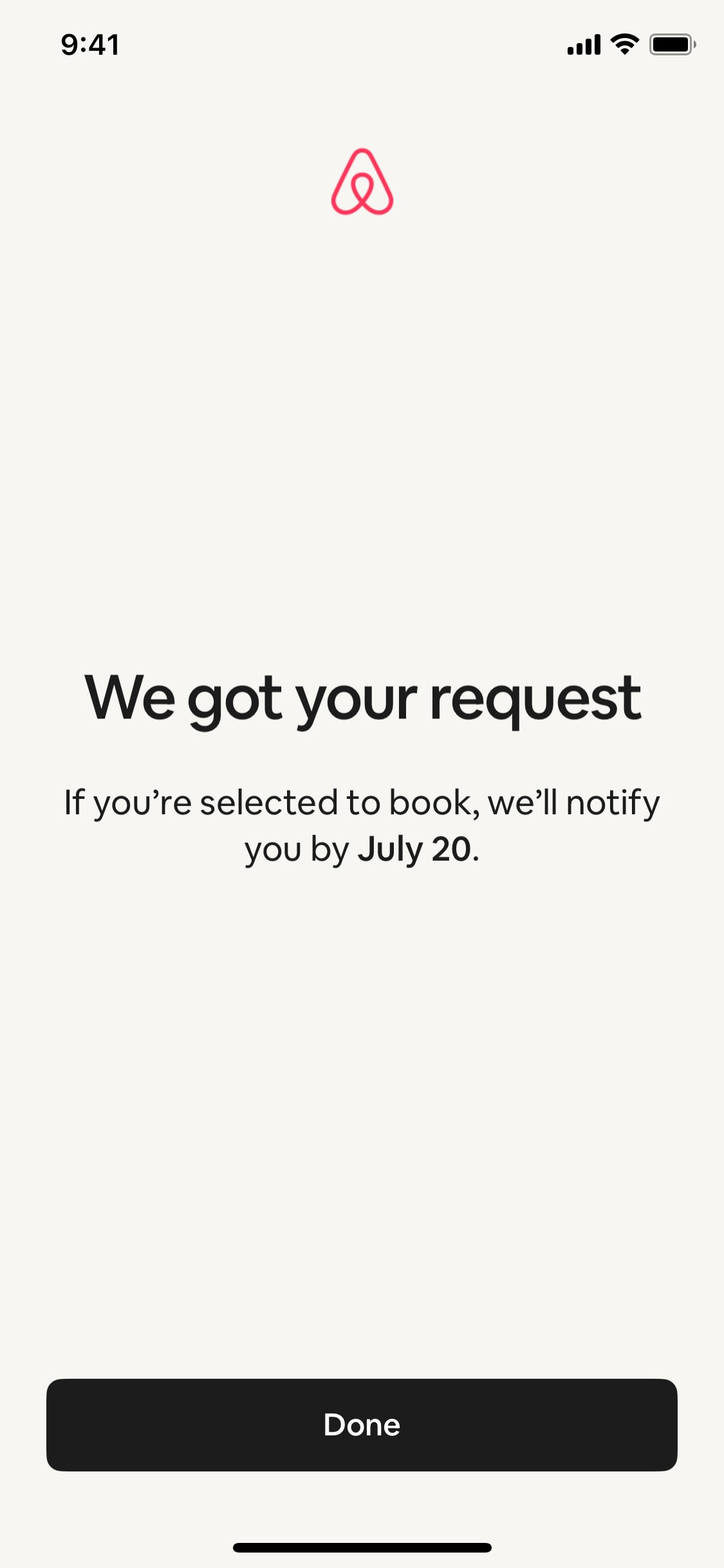 Airbnb iOS screen 560