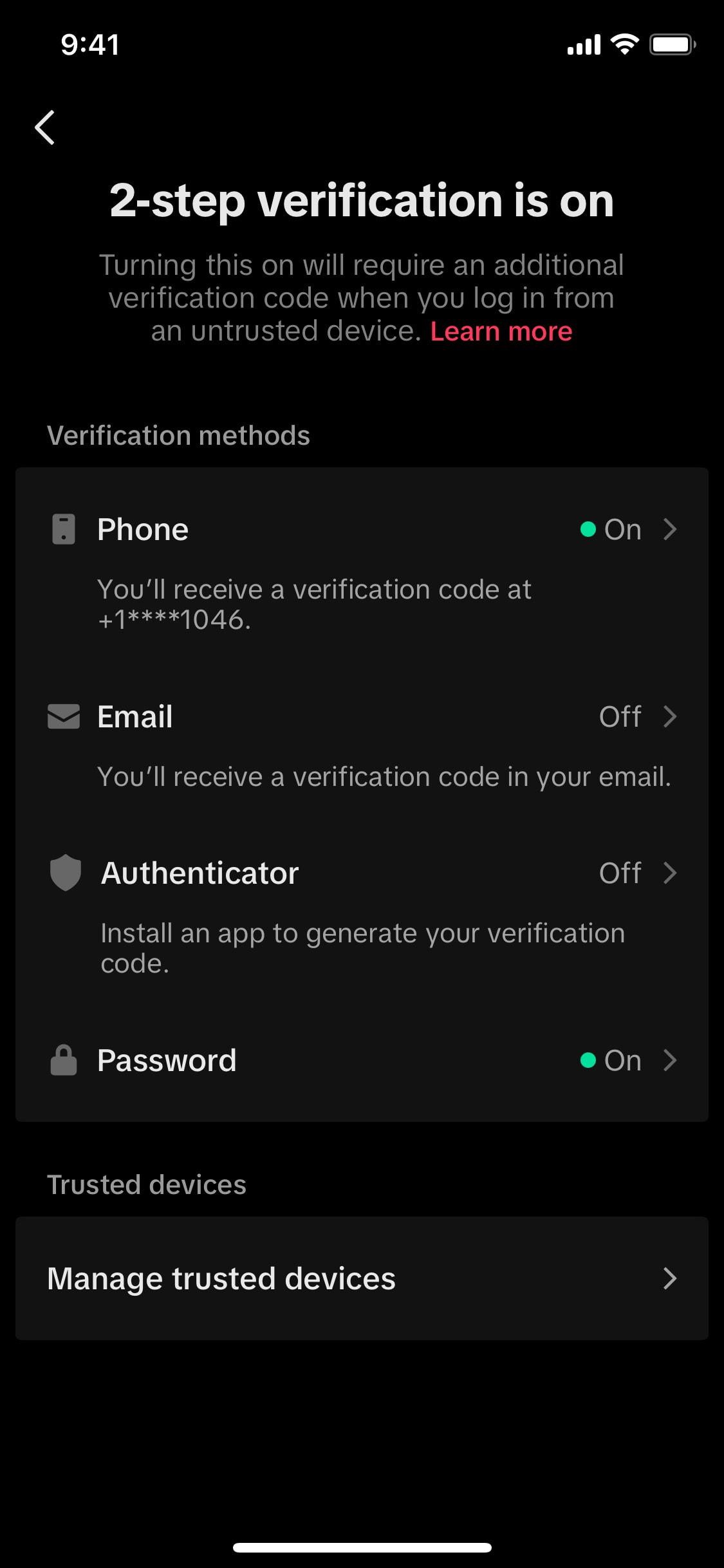 TikTok iOS screen 338