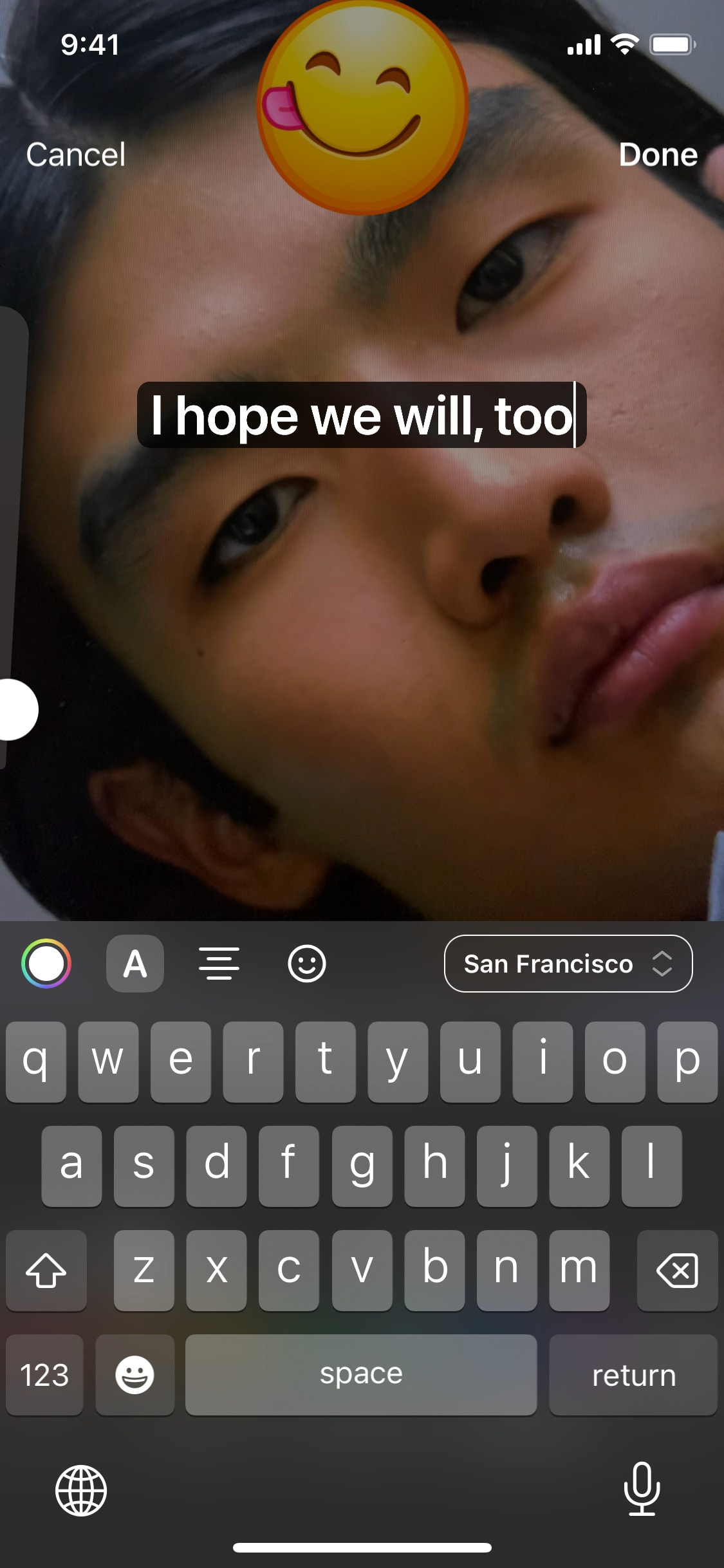 Telegram iOS screen 410