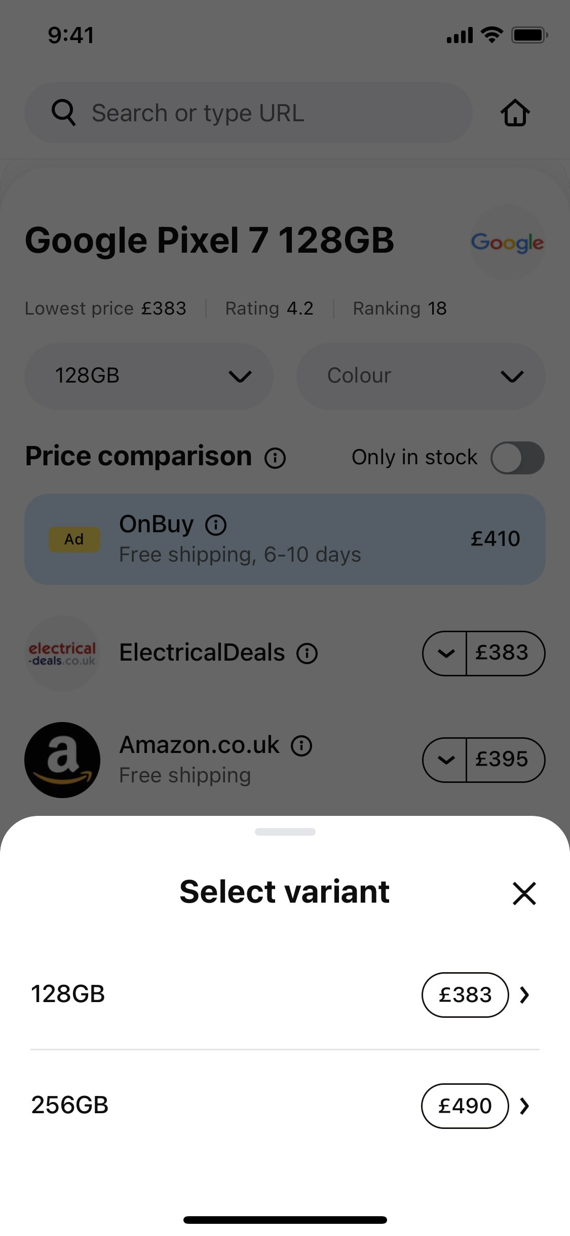 Klarna iOS screen 113