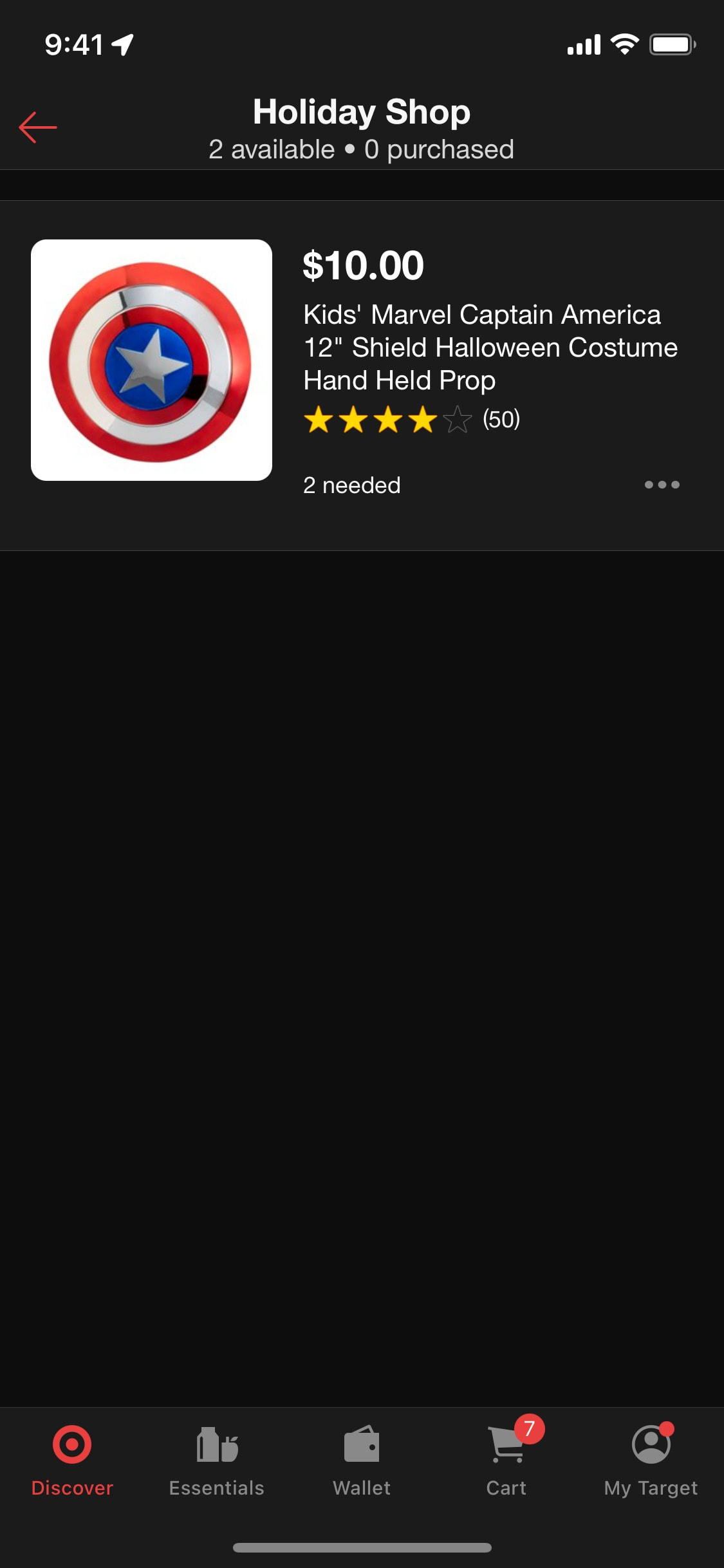 Target iOS screen 692