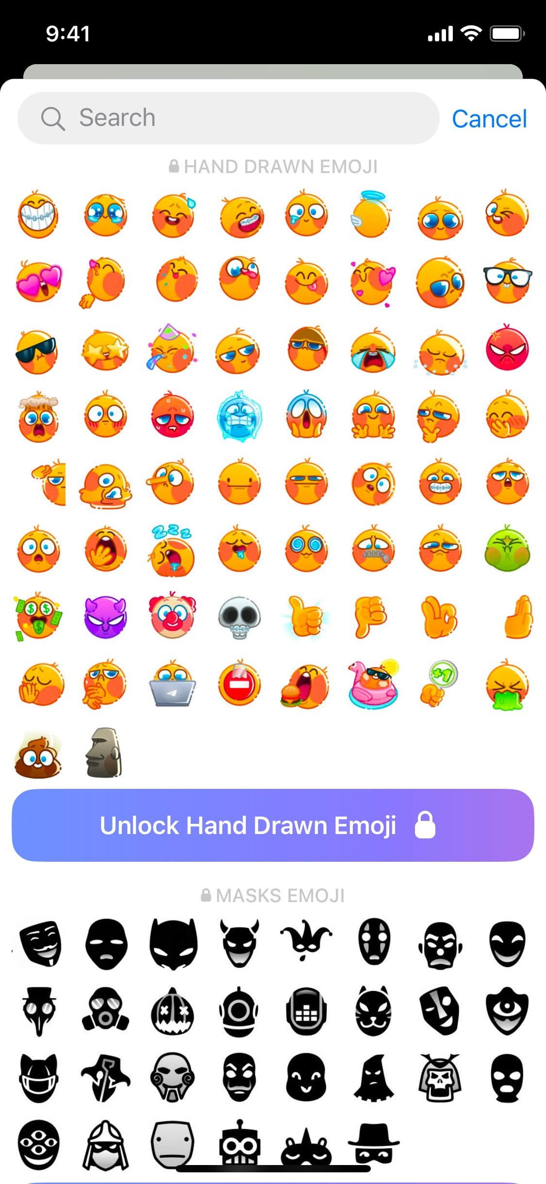 Telegram iOS screen 709