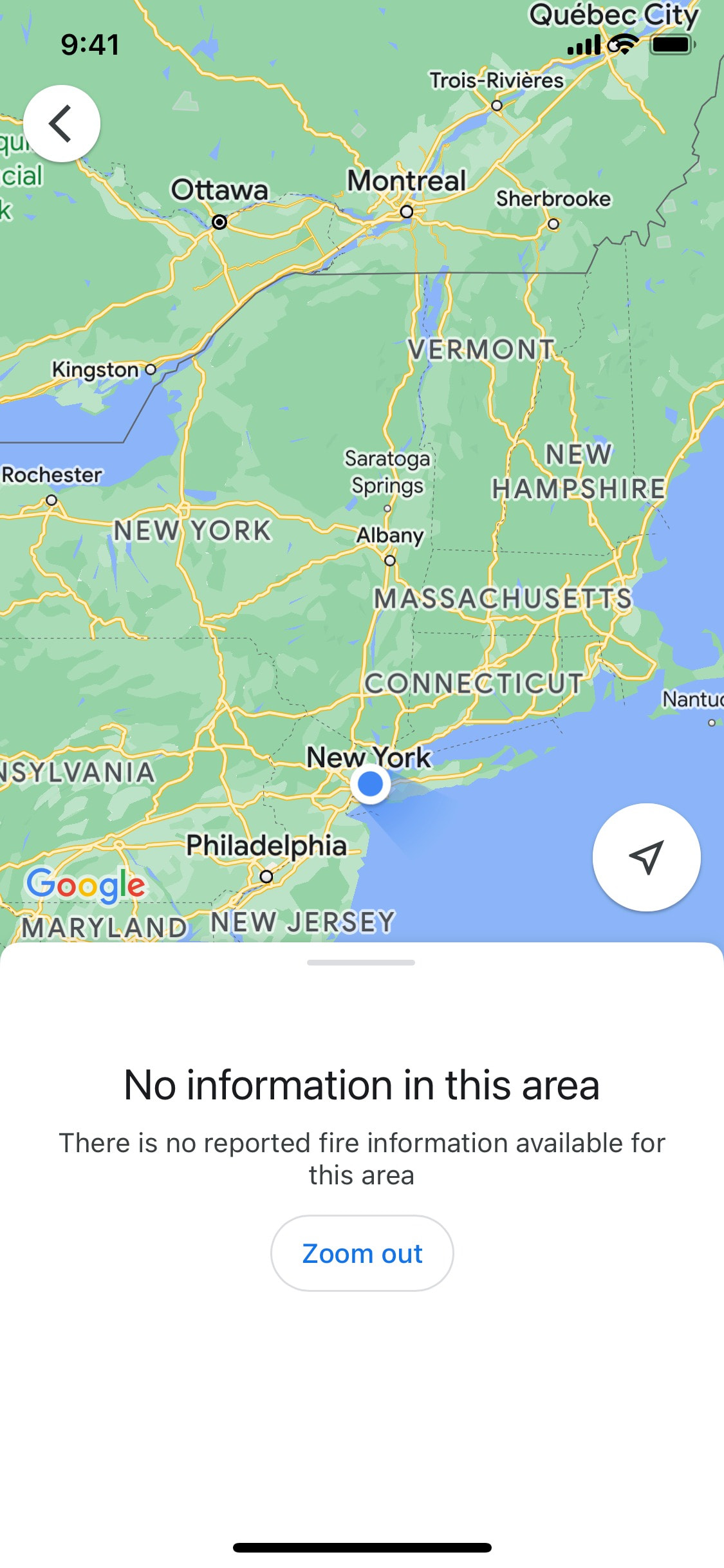 Google Maps iOS screen 240
