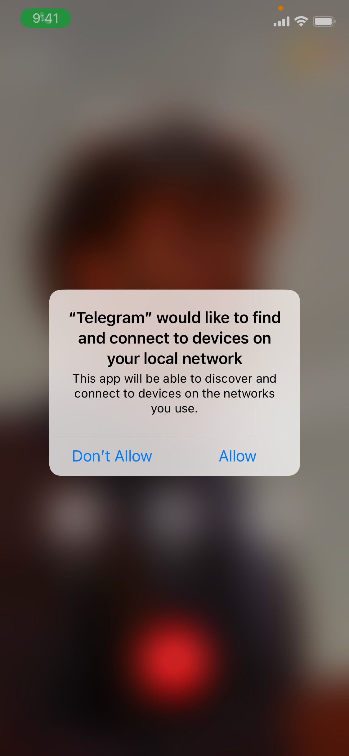Telegram iOS screen 47