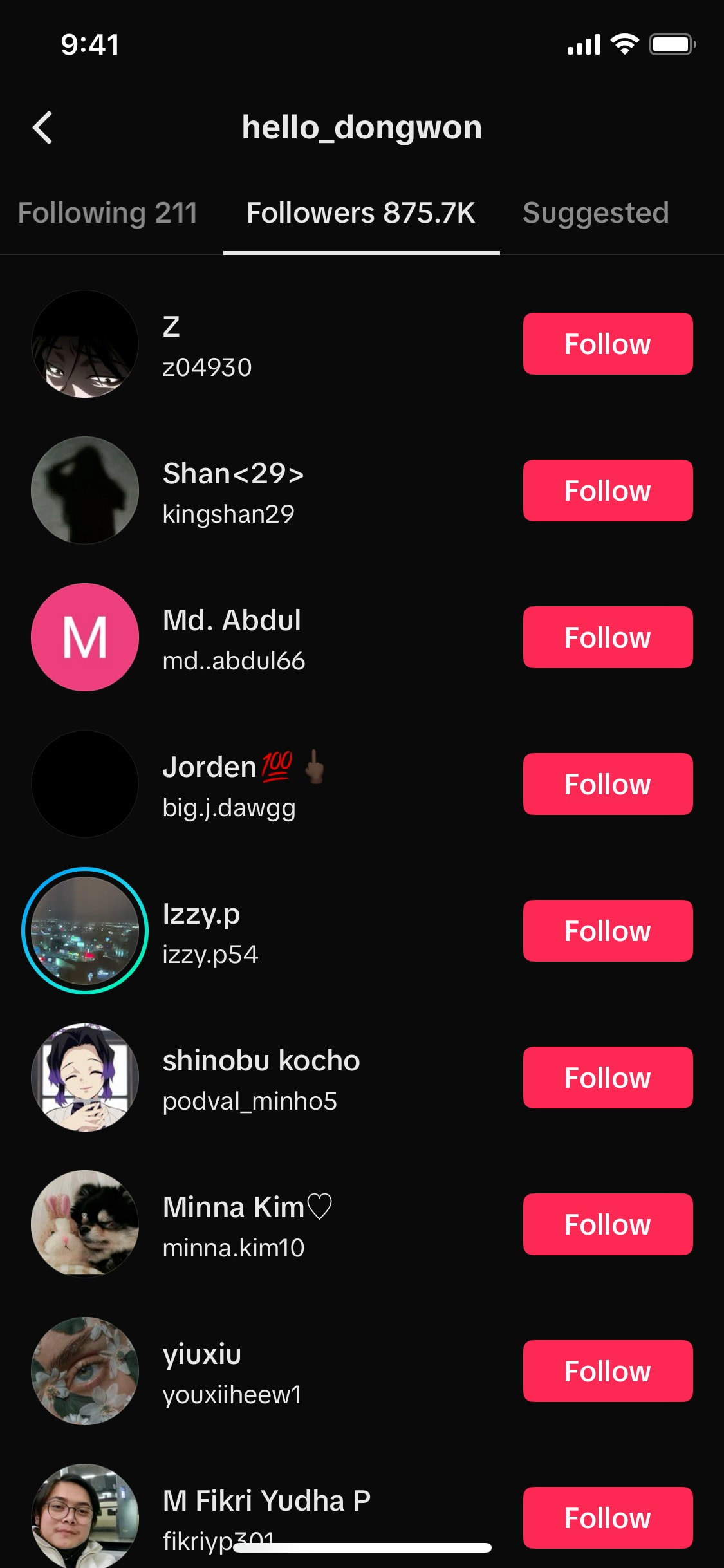 TikTok iOS screen 505