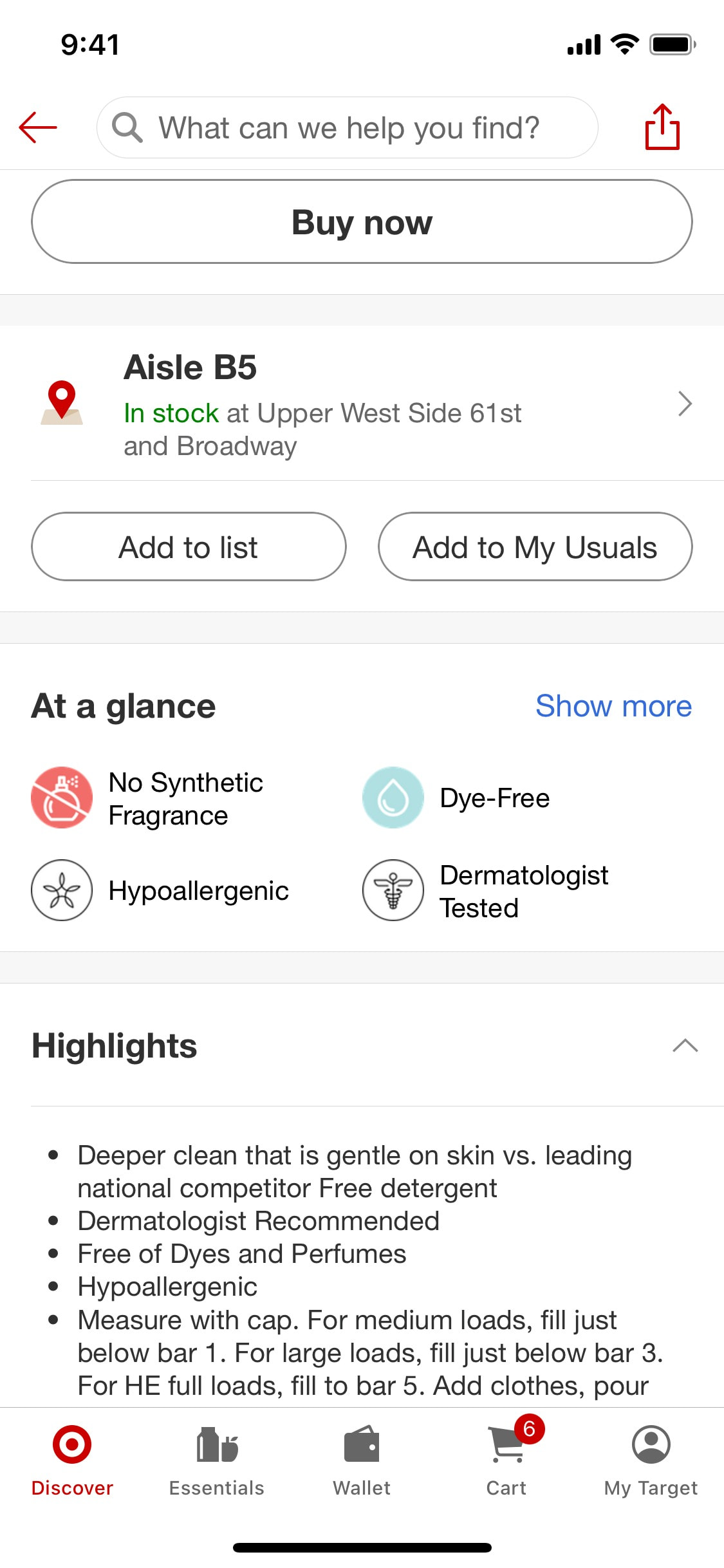 Target iOS screen 258