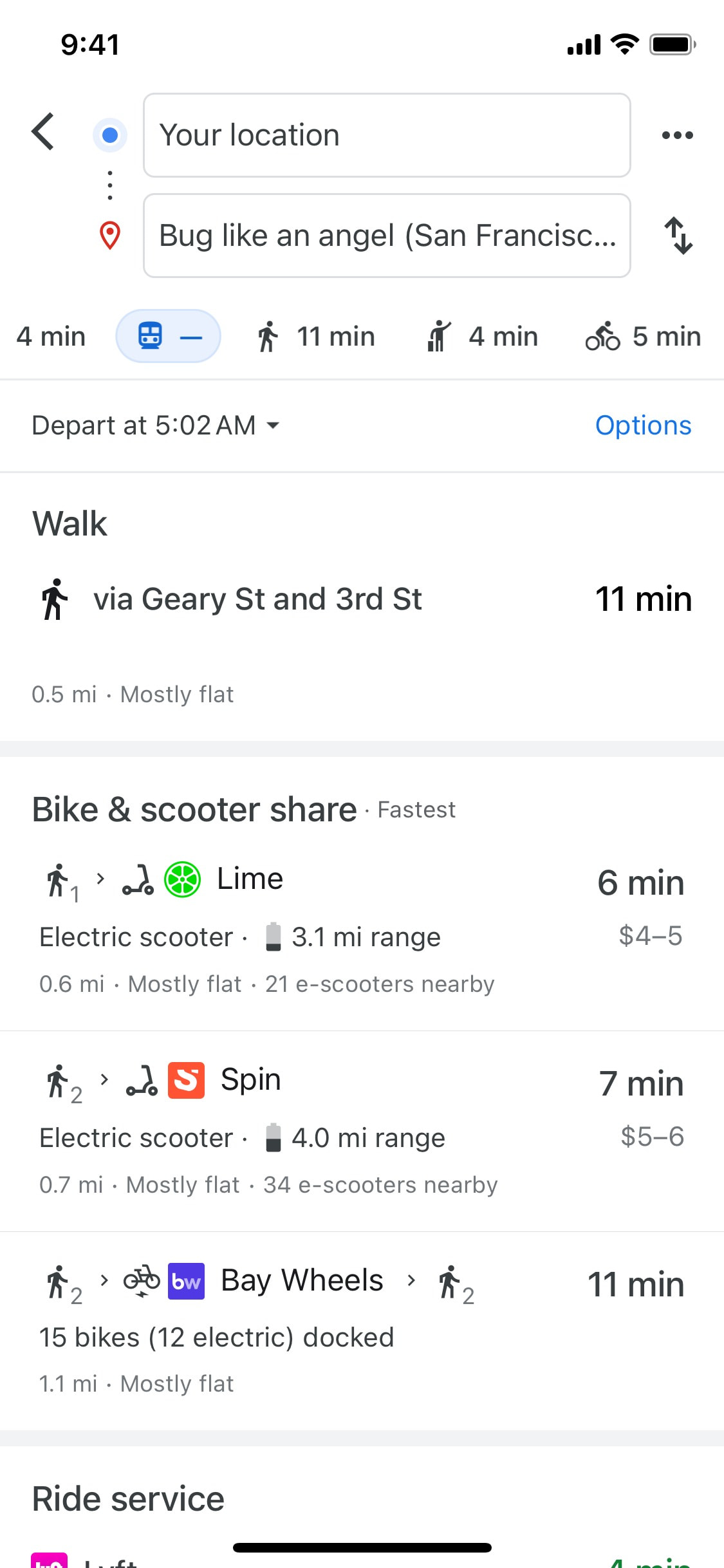 Google Maps iOS screen 61
