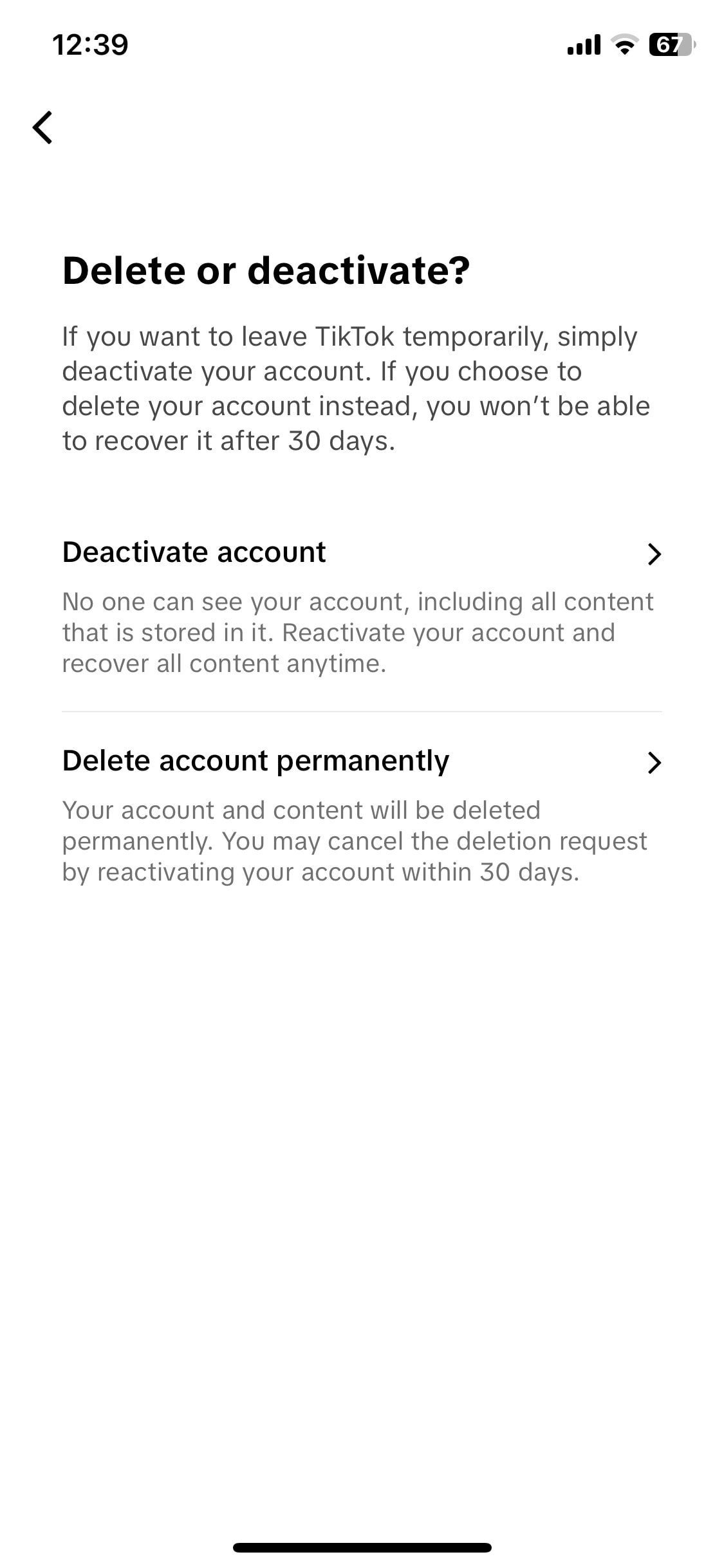 TikTok iOS screen 106
