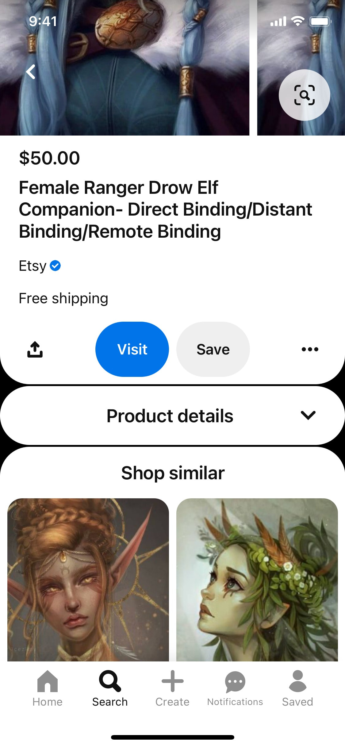 Pinterest iOS screen 226