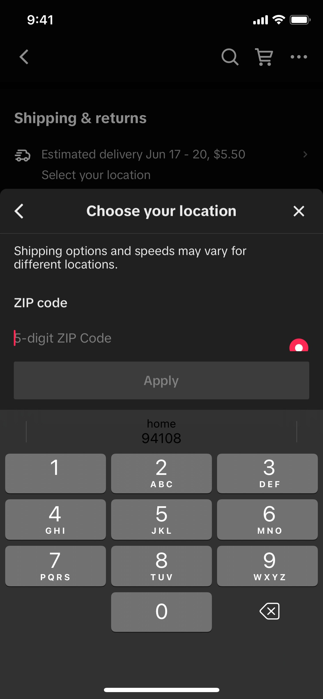 TikTok iOS screen 542