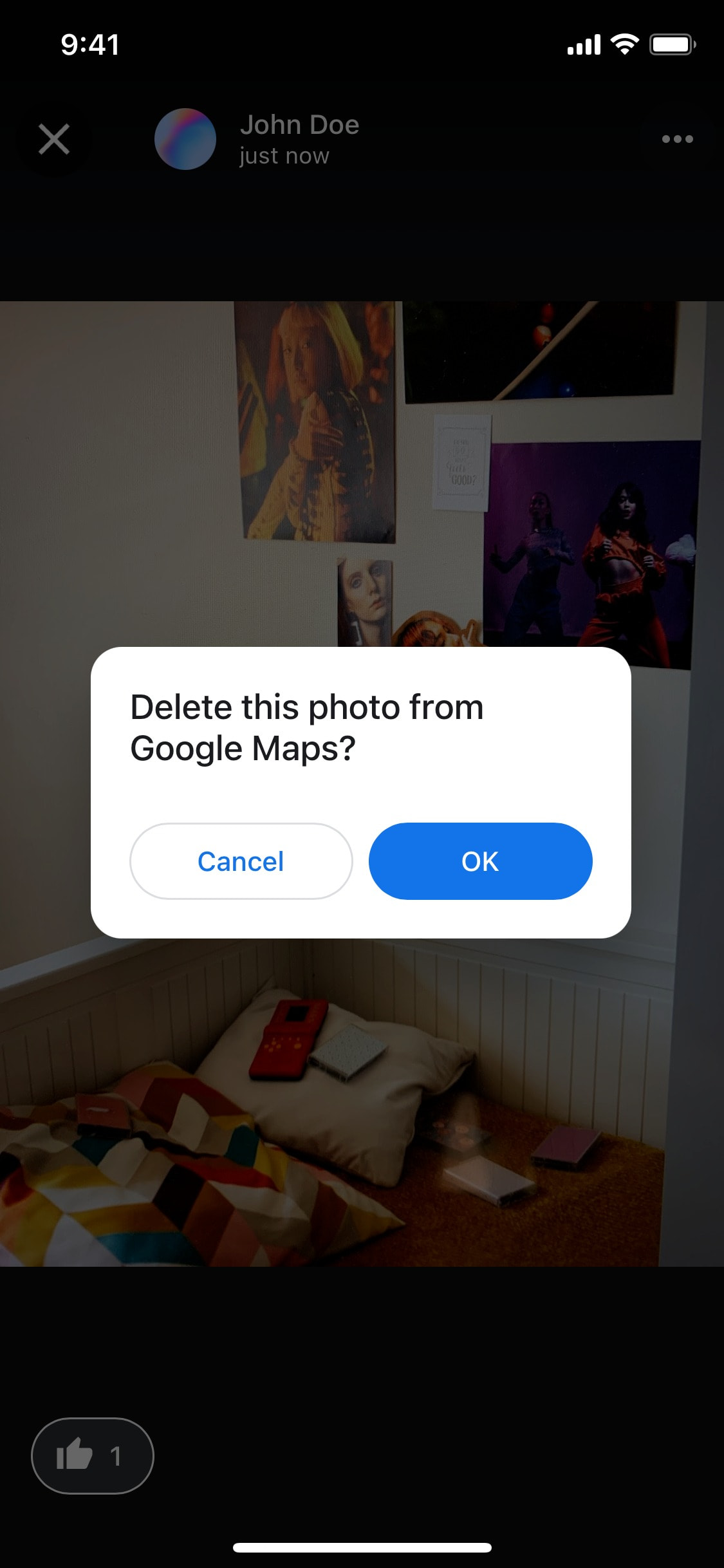Google Maps iOS screen 661