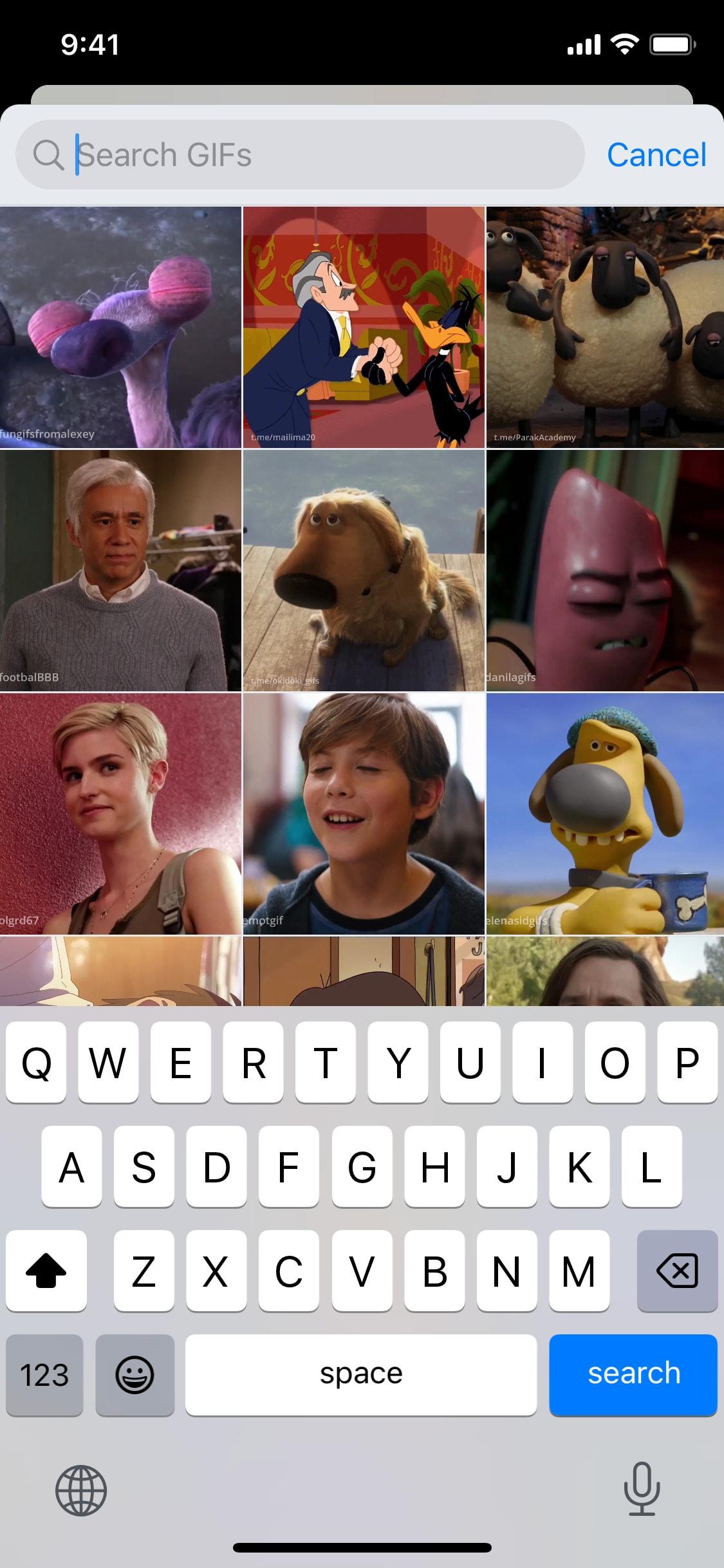 Telegram iOS screen 477