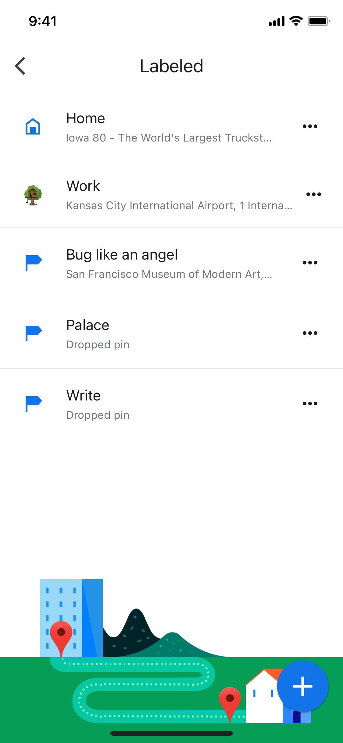 Google Maps iOS screen 654