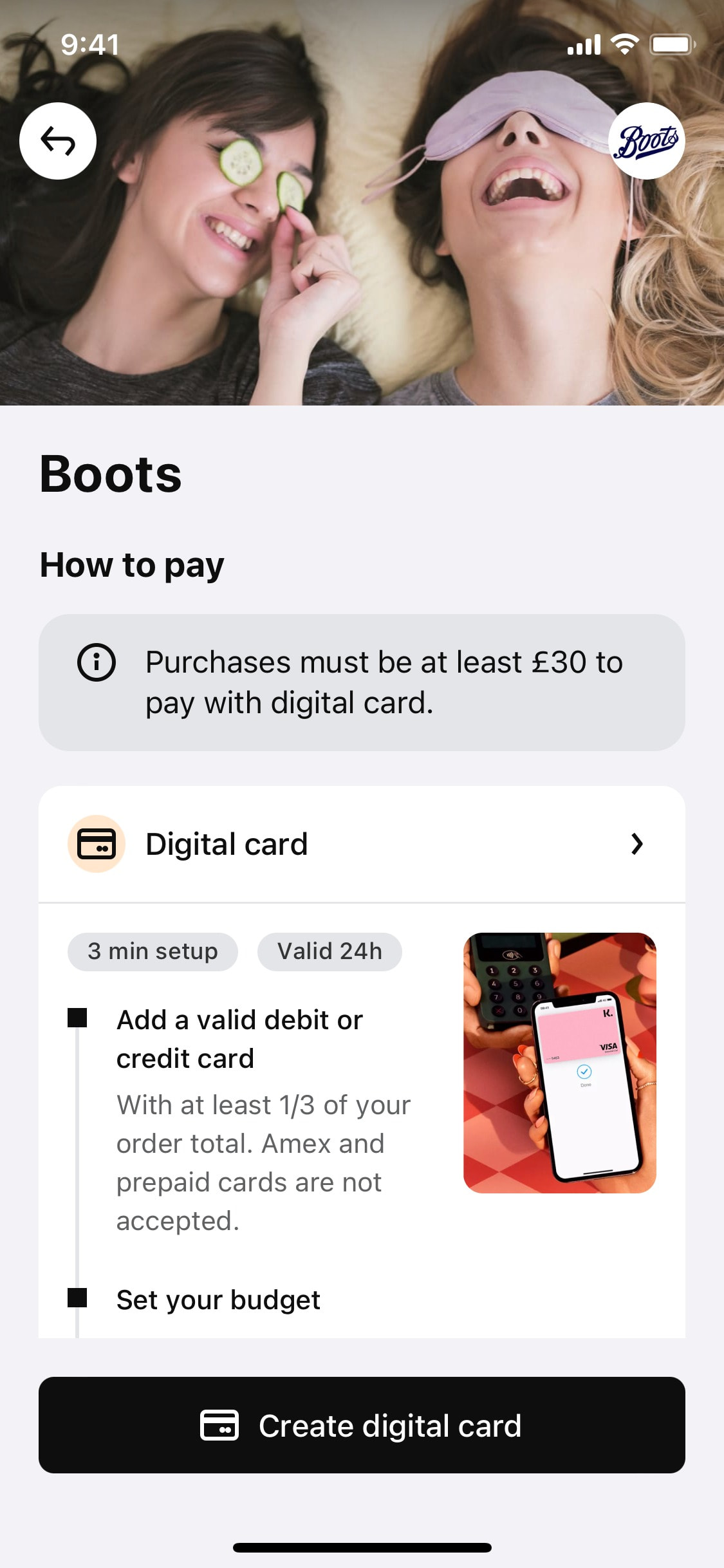 Klarna iOS screen 52
