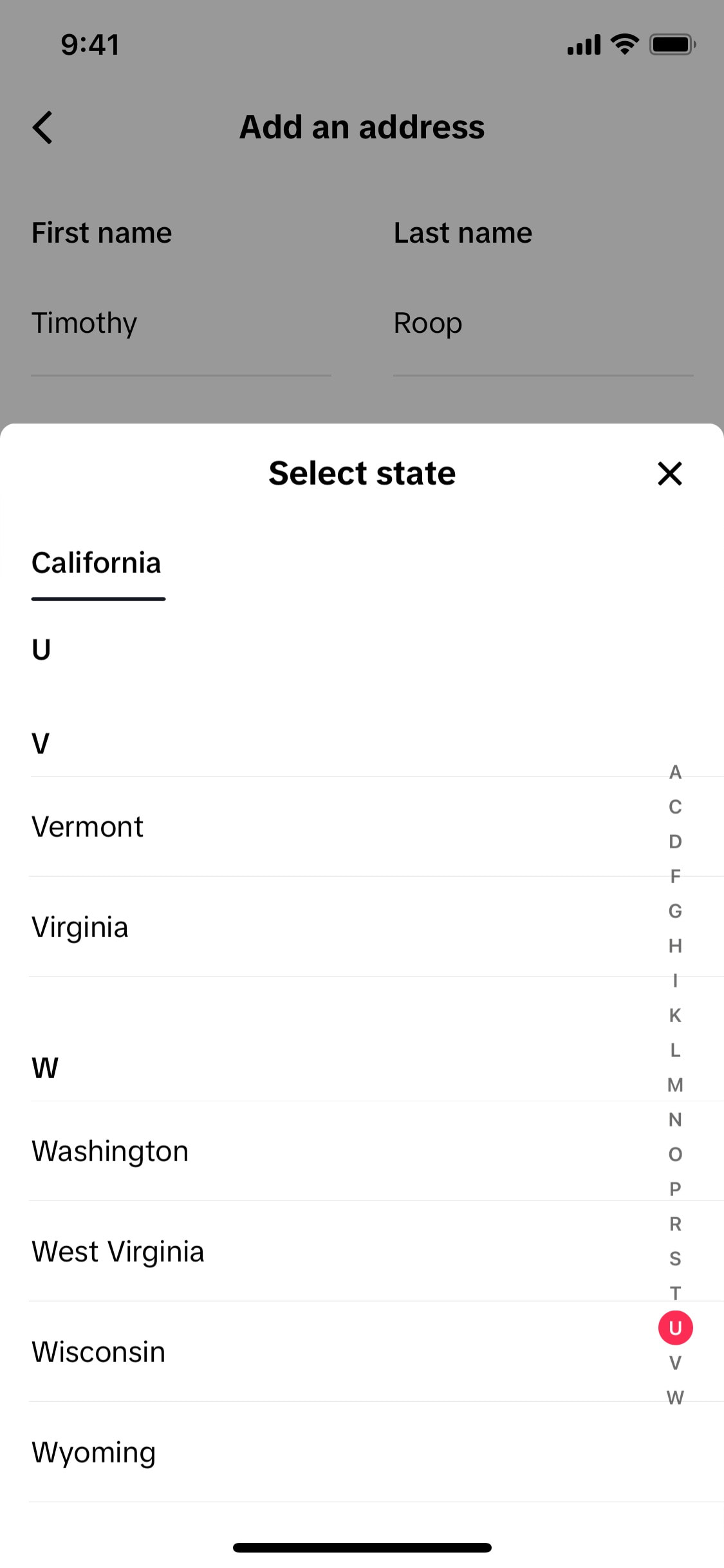 TikTok iOS screen 741