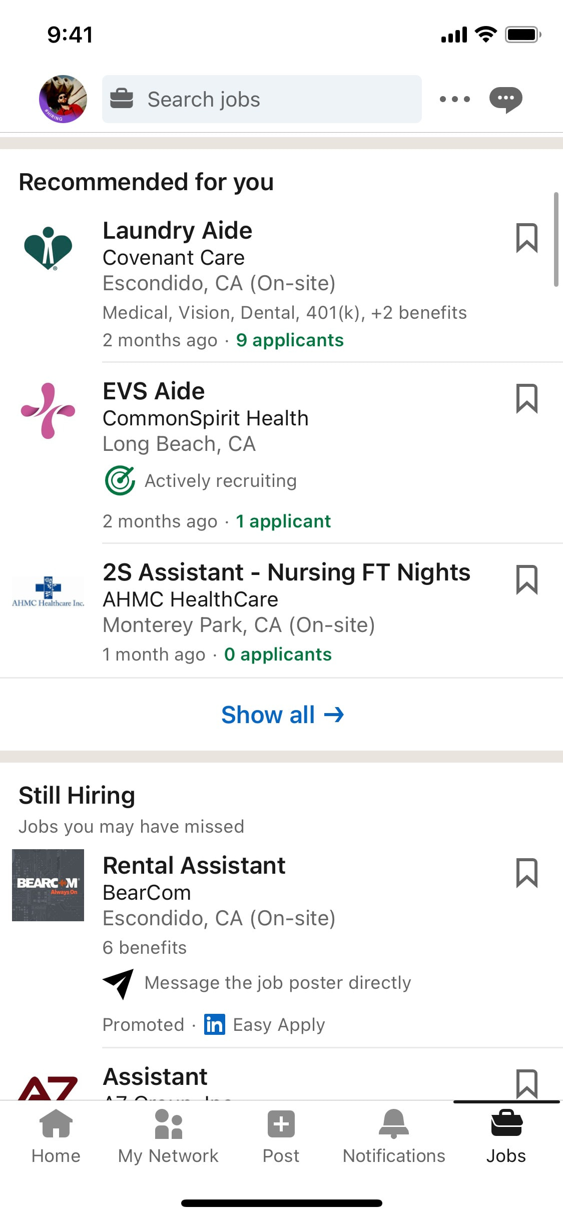 LinkedIn iOS screen 239