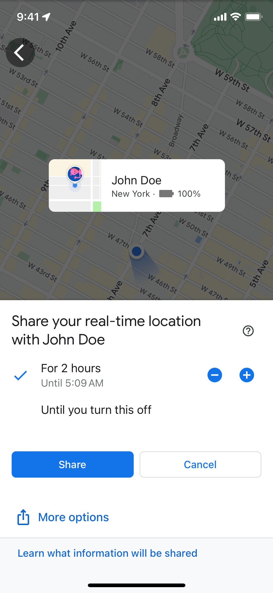 Google Maps iOS screen 680
