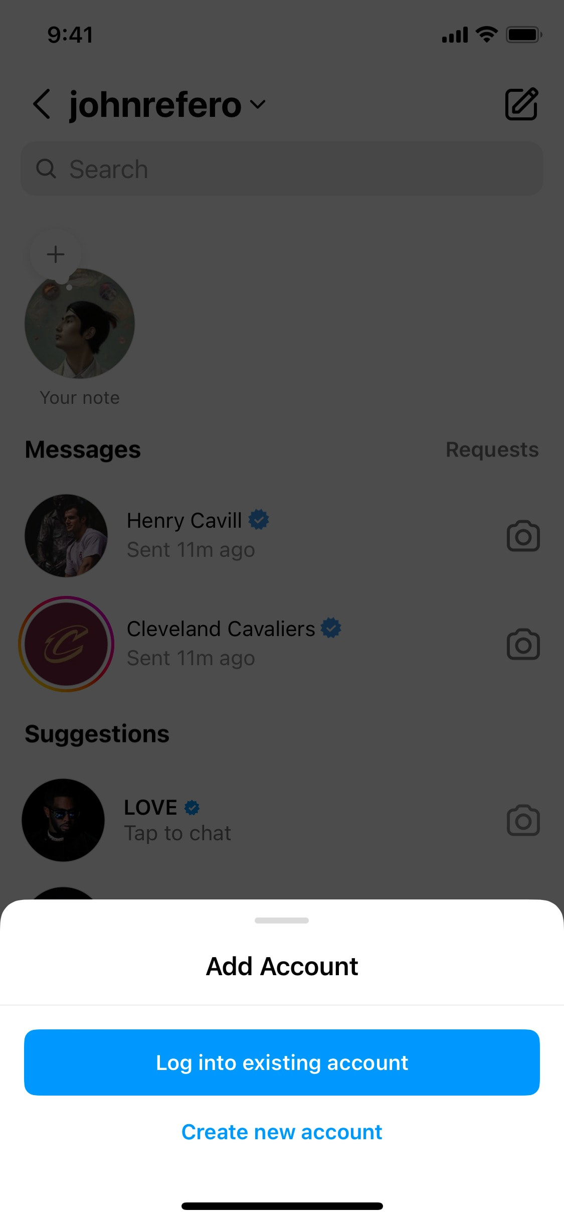 Instagram iOS screen 953