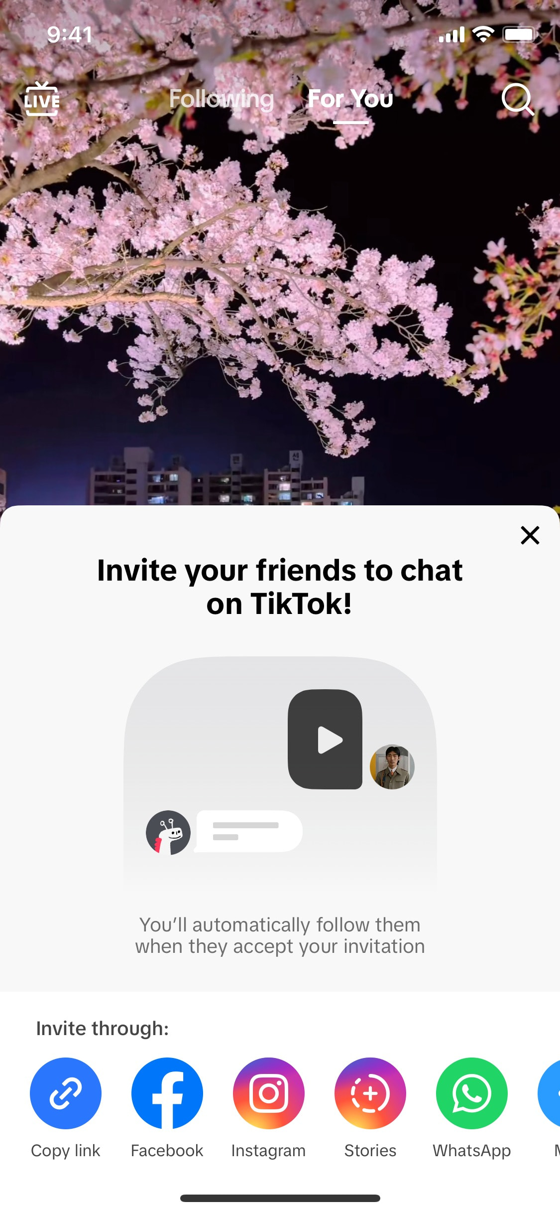 TikTok iOS screen 901
