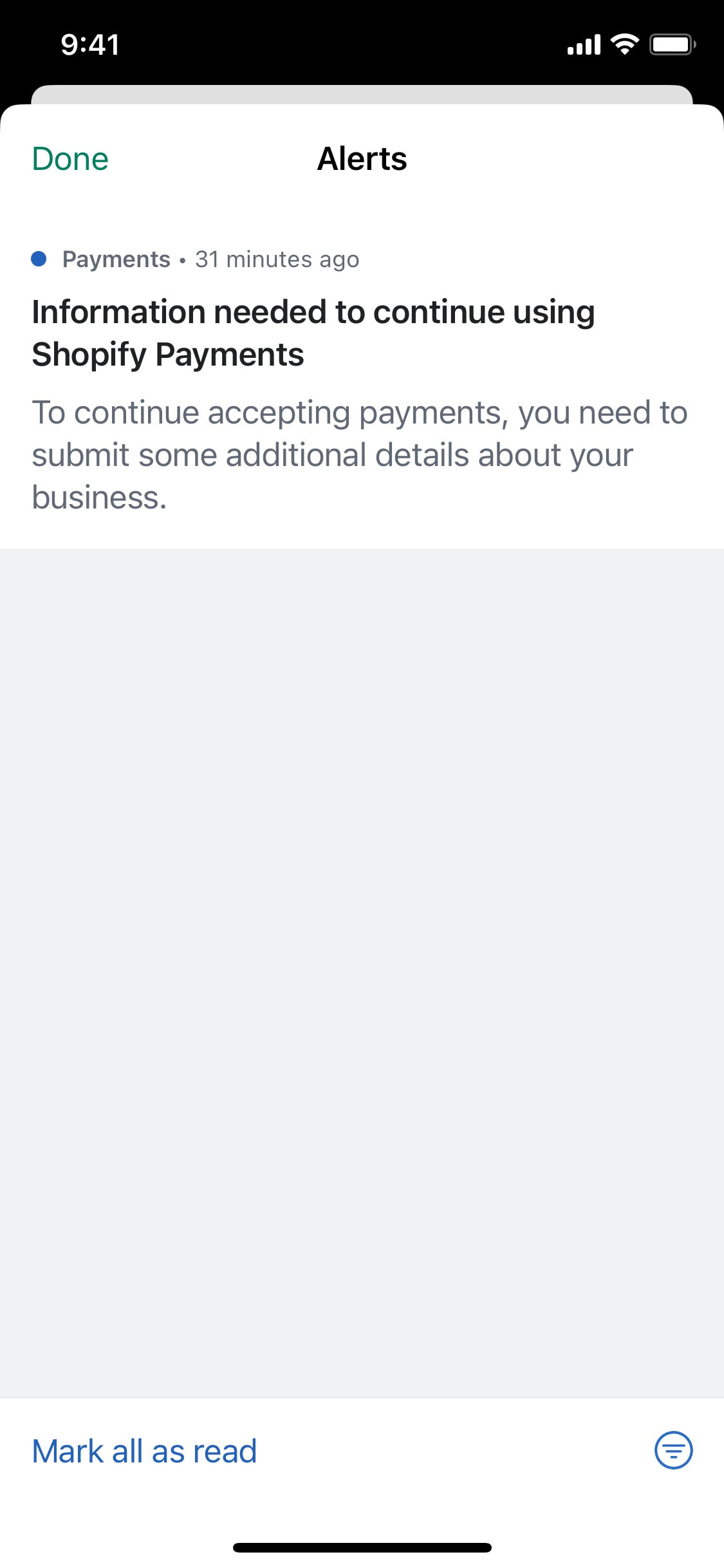 Shopify iOS screen 41