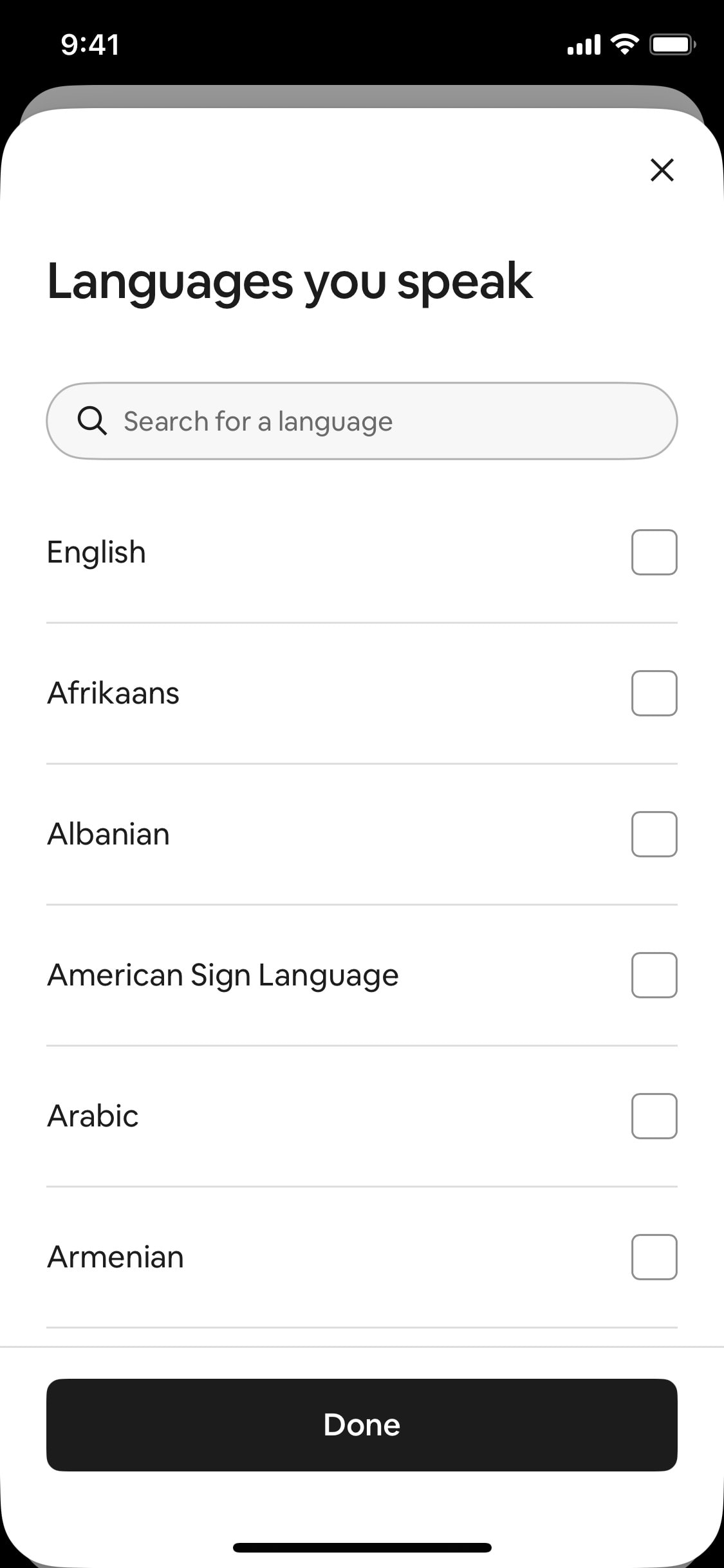 Airbnb iOS screen 182