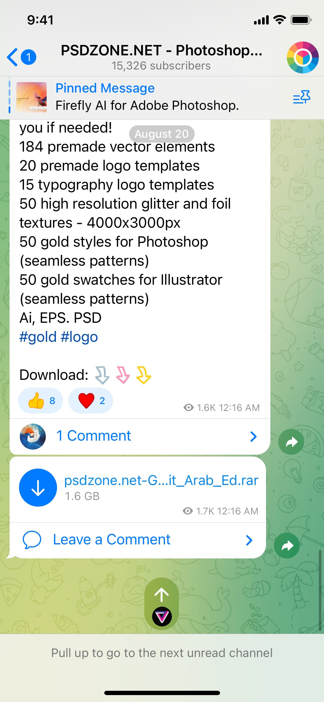 Telegram iOS screen 903