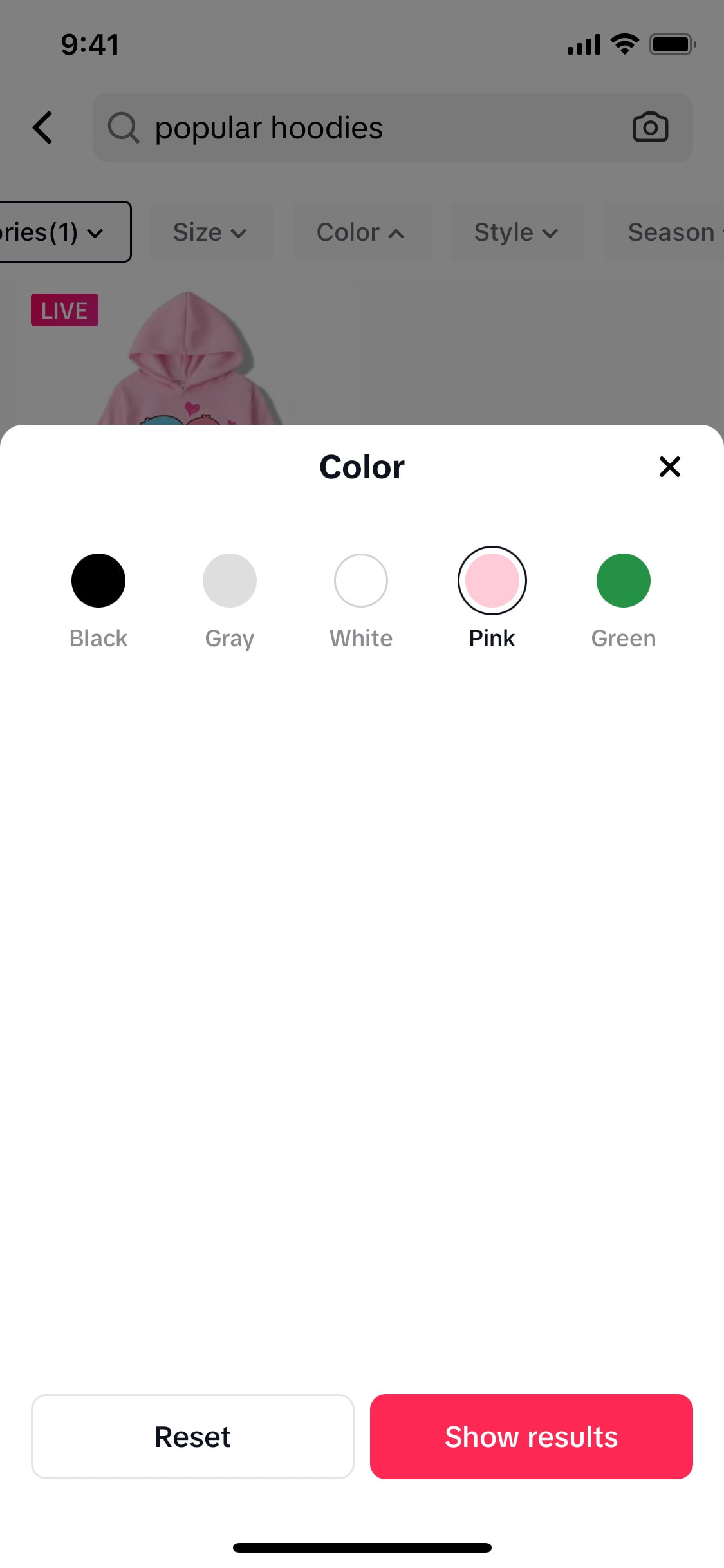 TikTok iOS screen 718