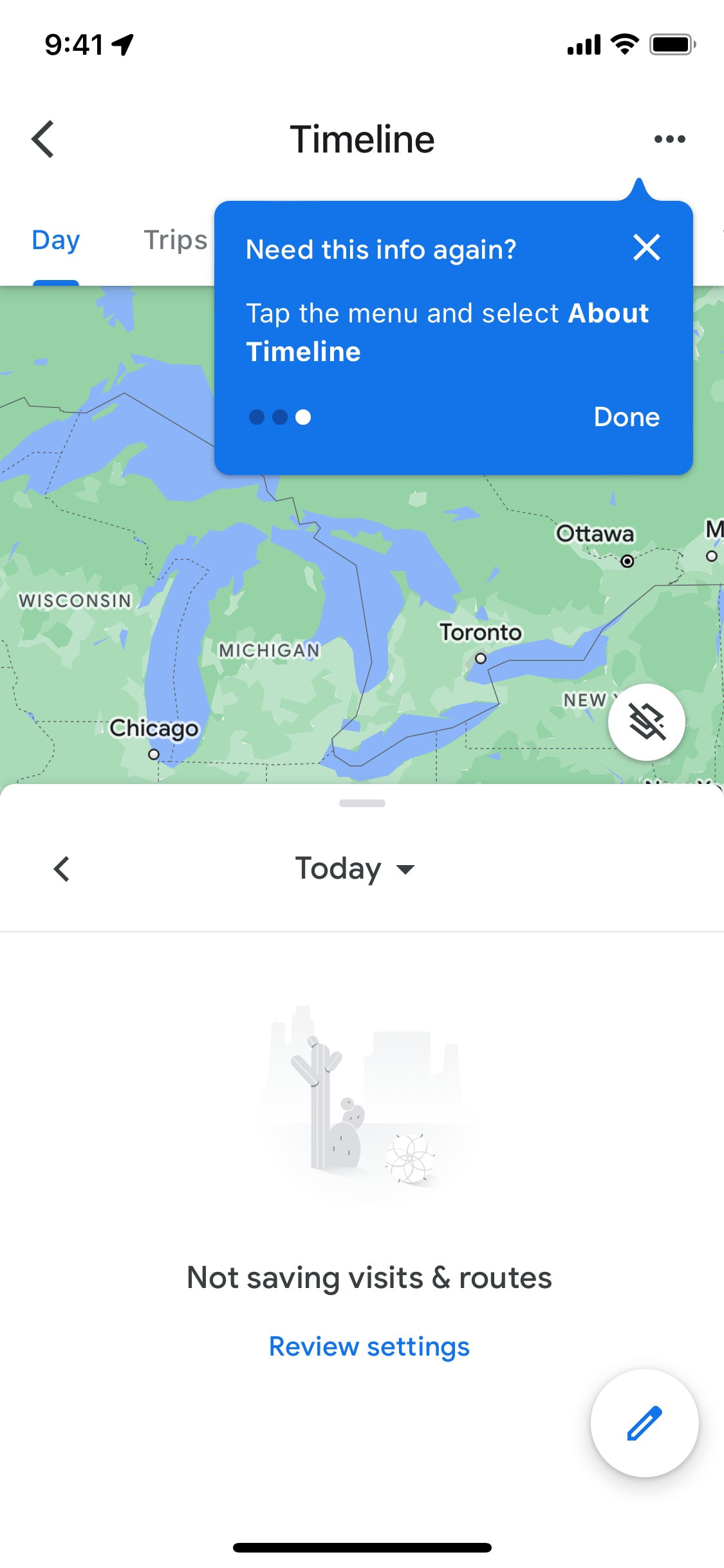 Google Maps iOS screen 477