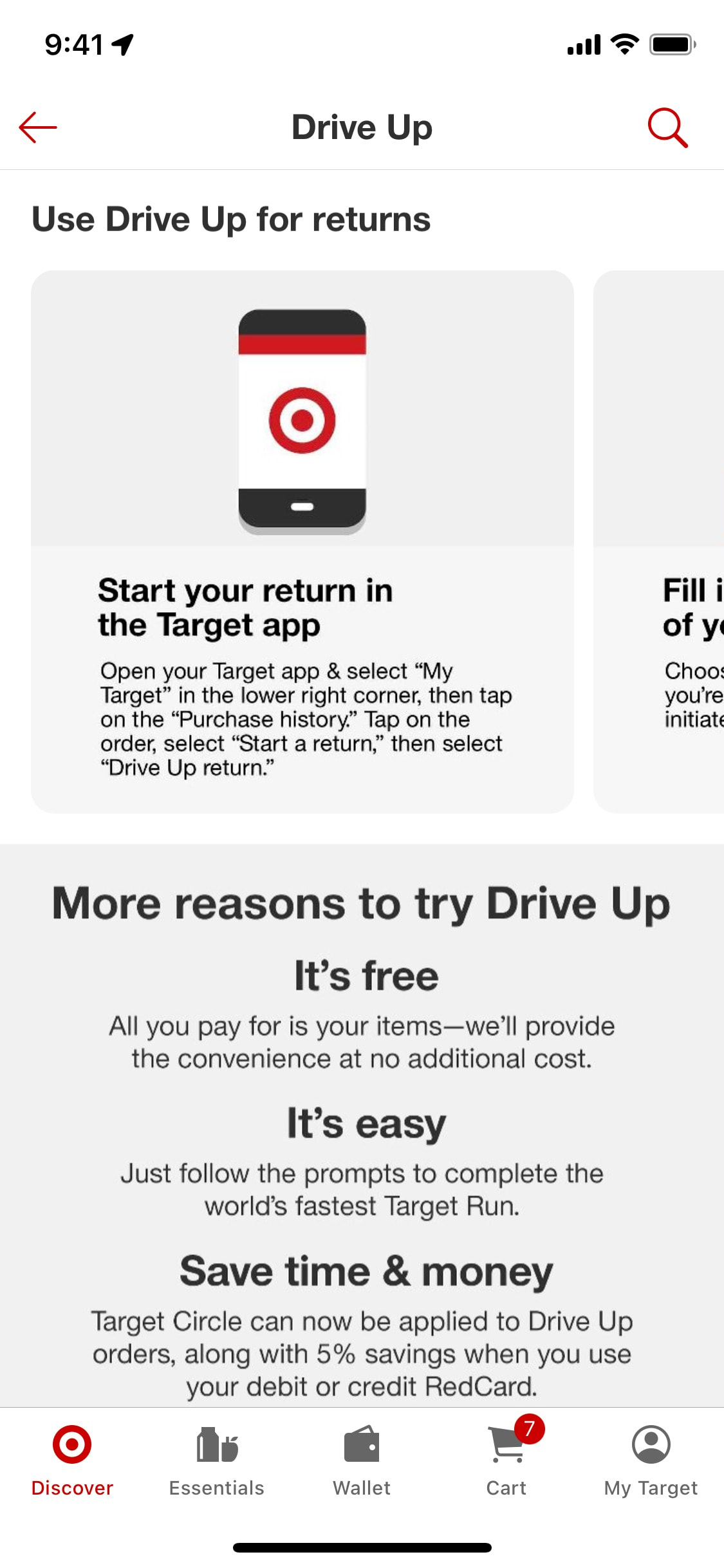 Target iOS screen 761