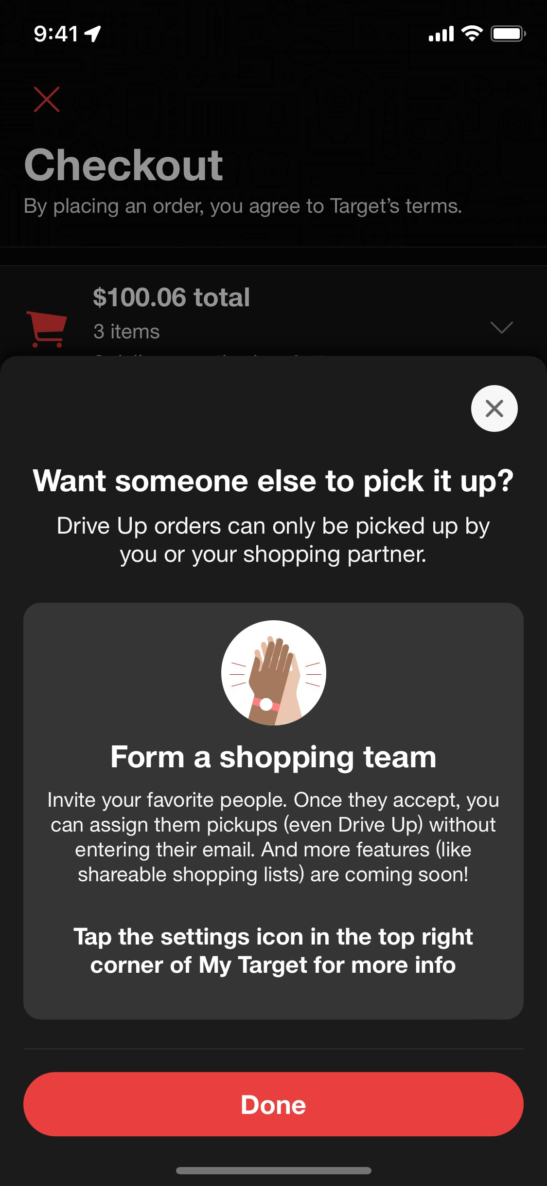 Target iOS screen 426