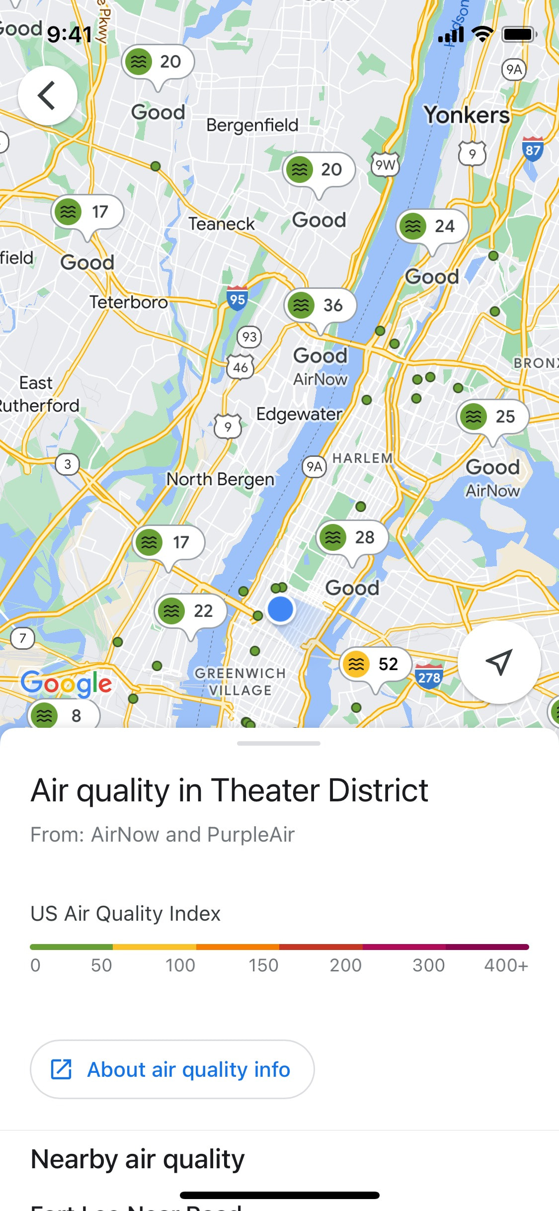 Google Maps iOS screen 41