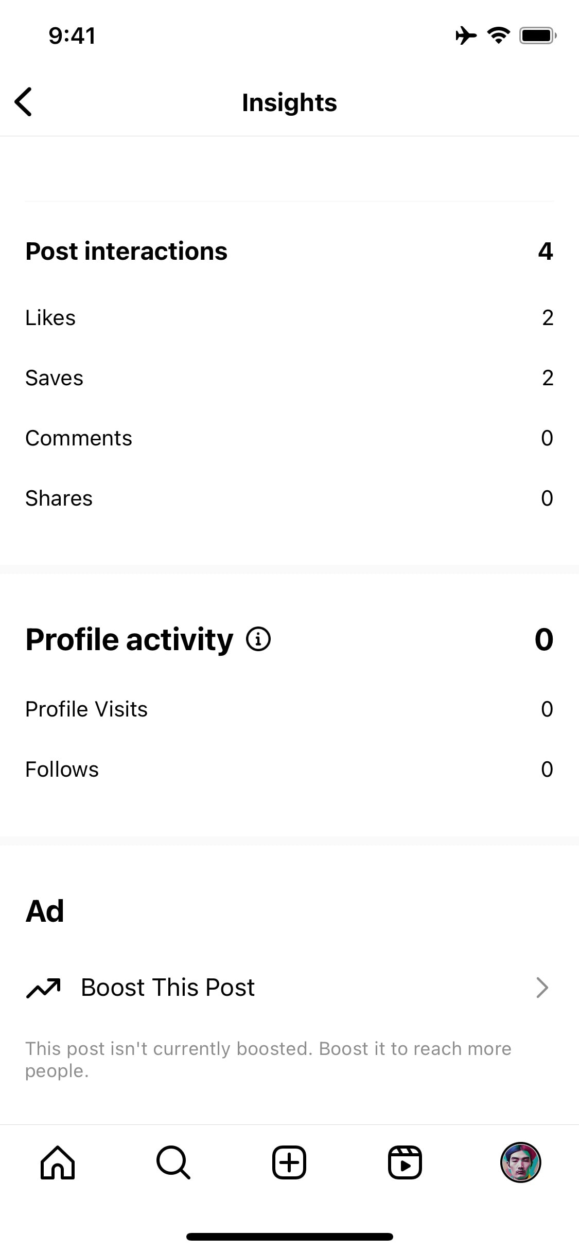 Instagram iOS screen 443