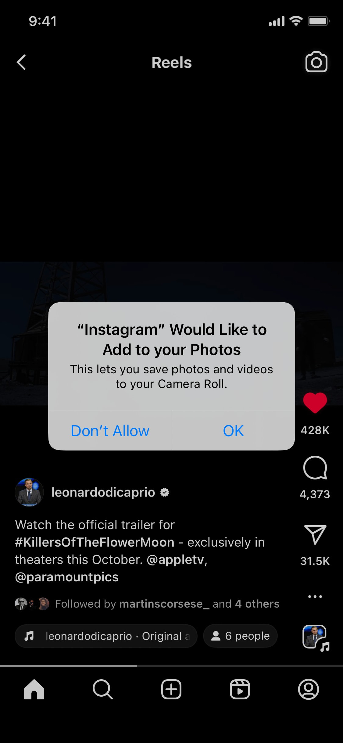 Instagram iOS screen 462