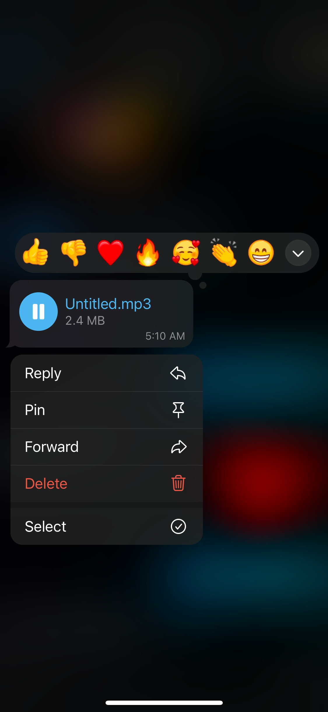 Telegram iOS screen 335