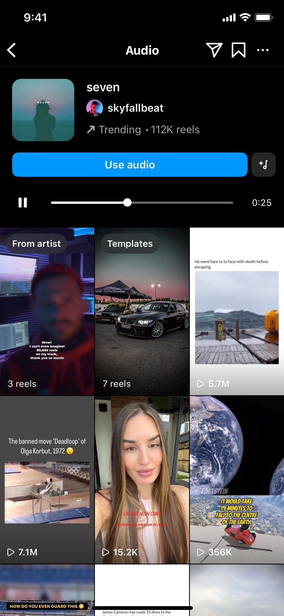 Instagram iOS screen 943