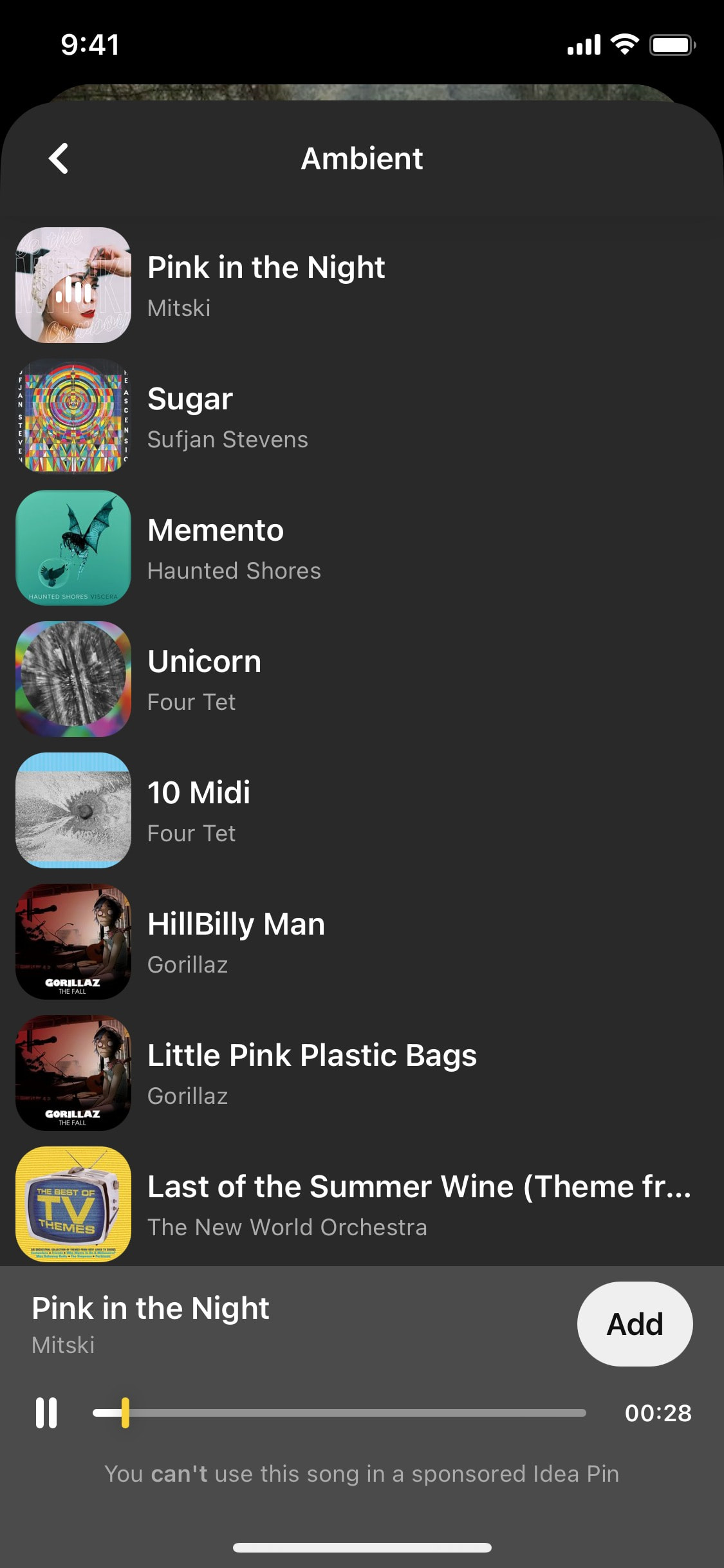Pinterest iOS screen 358