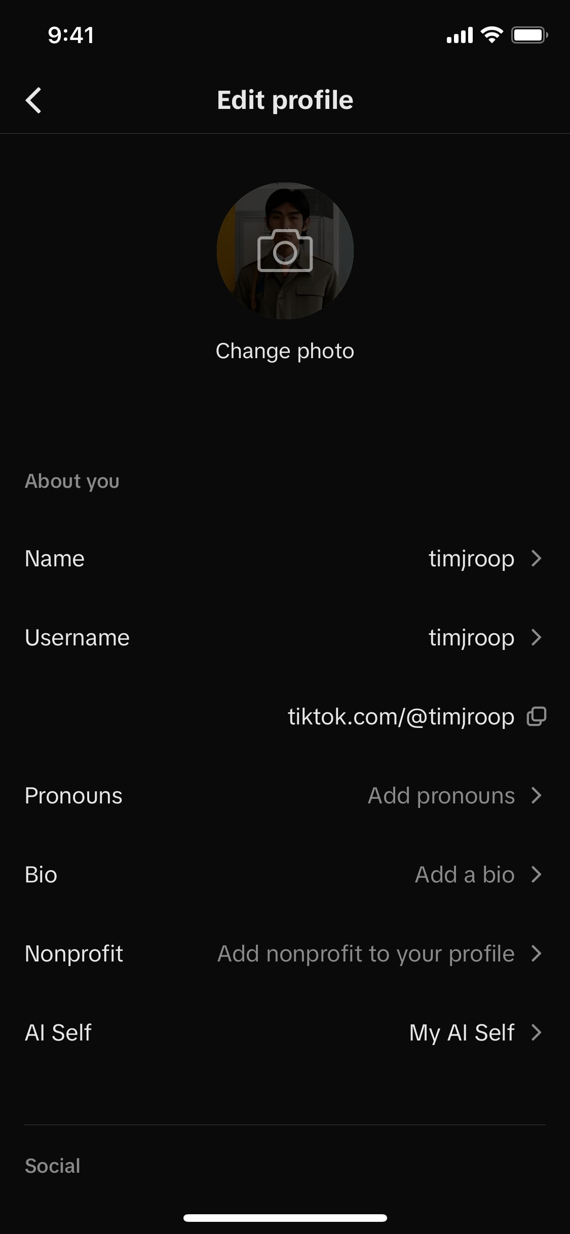 TikTok iOS screen 611