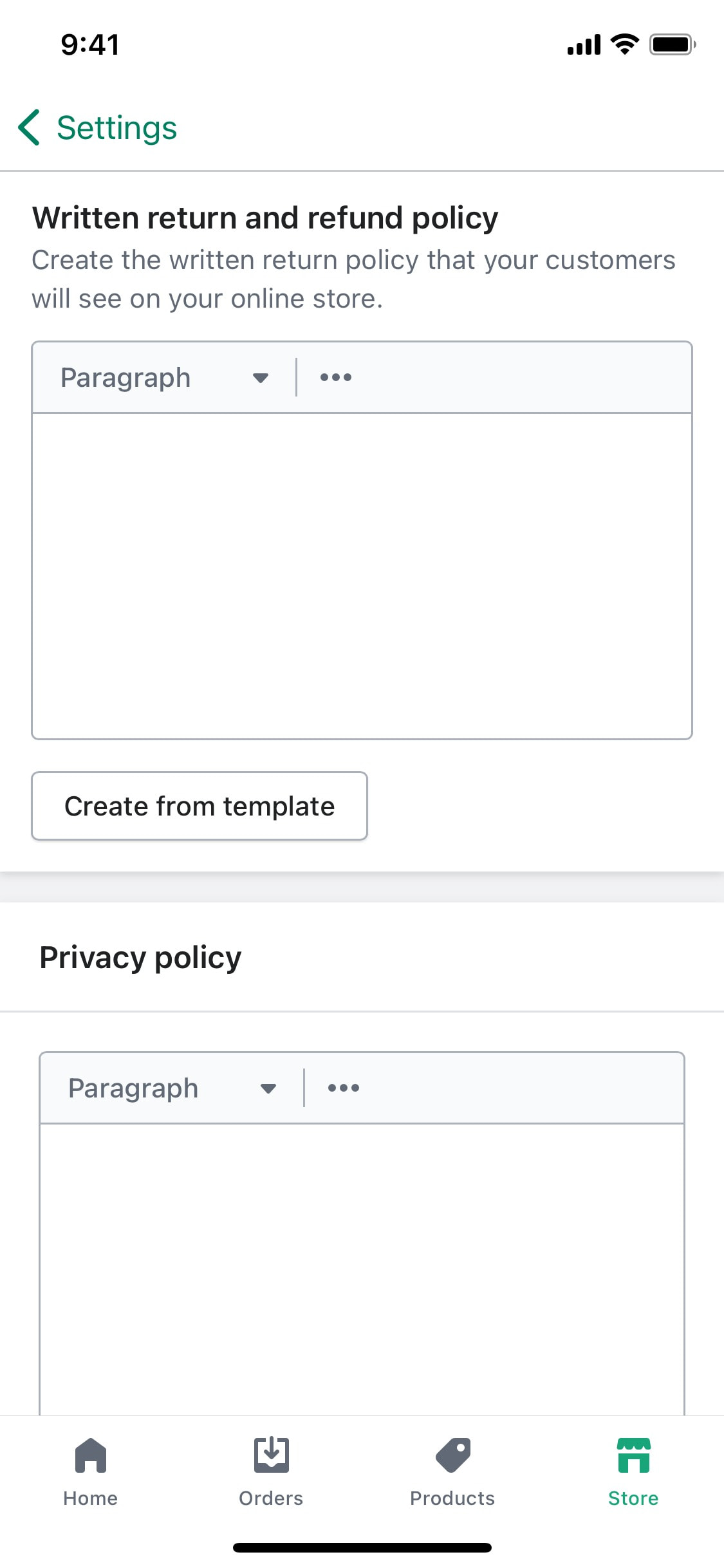 Shopify iOS screen 252