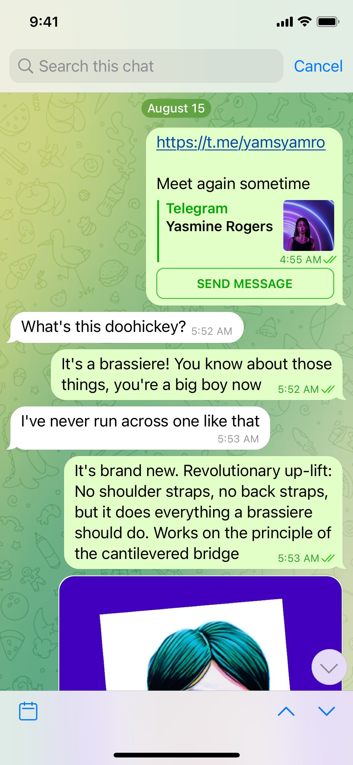Telegram iOS screen 662