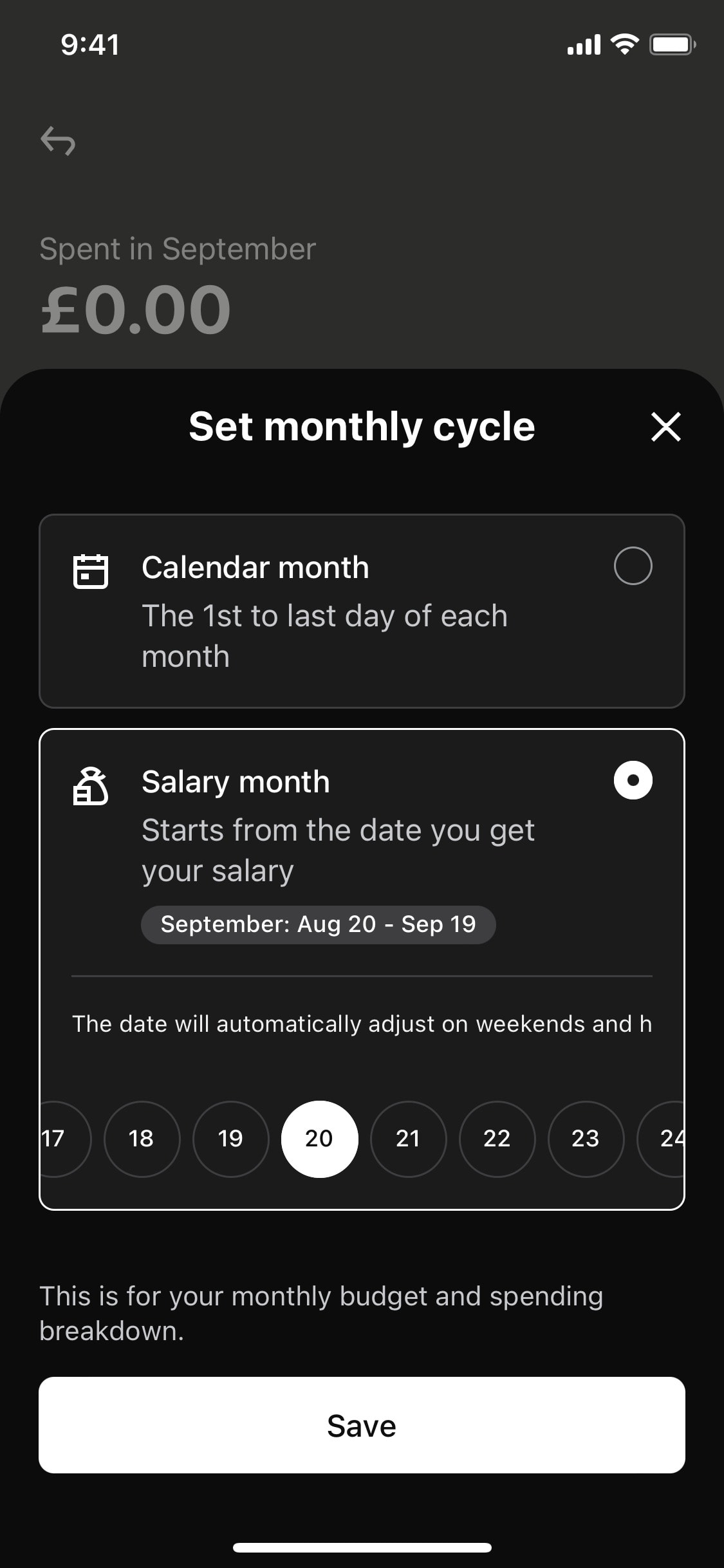 Klarna iOS screen 182