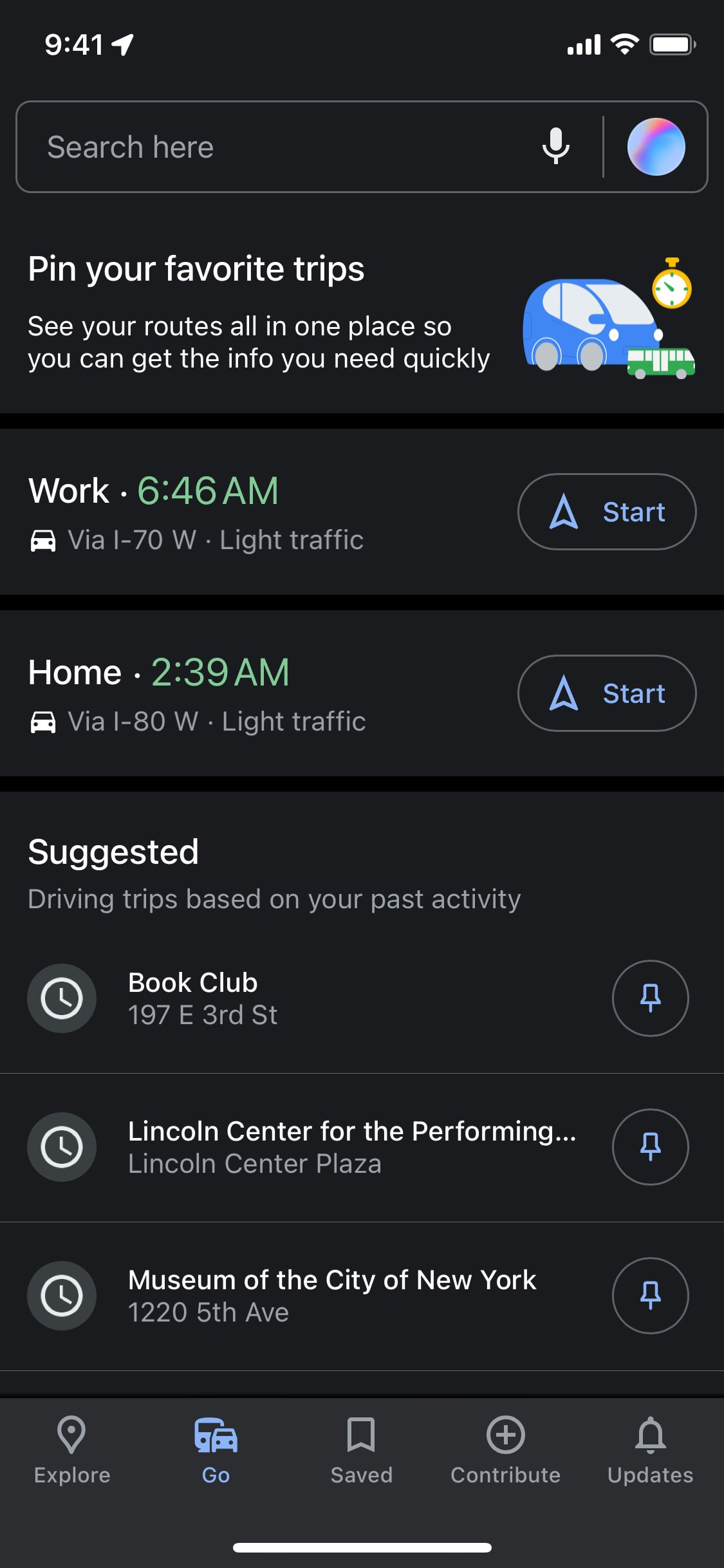 Google Maps iOS screen 509