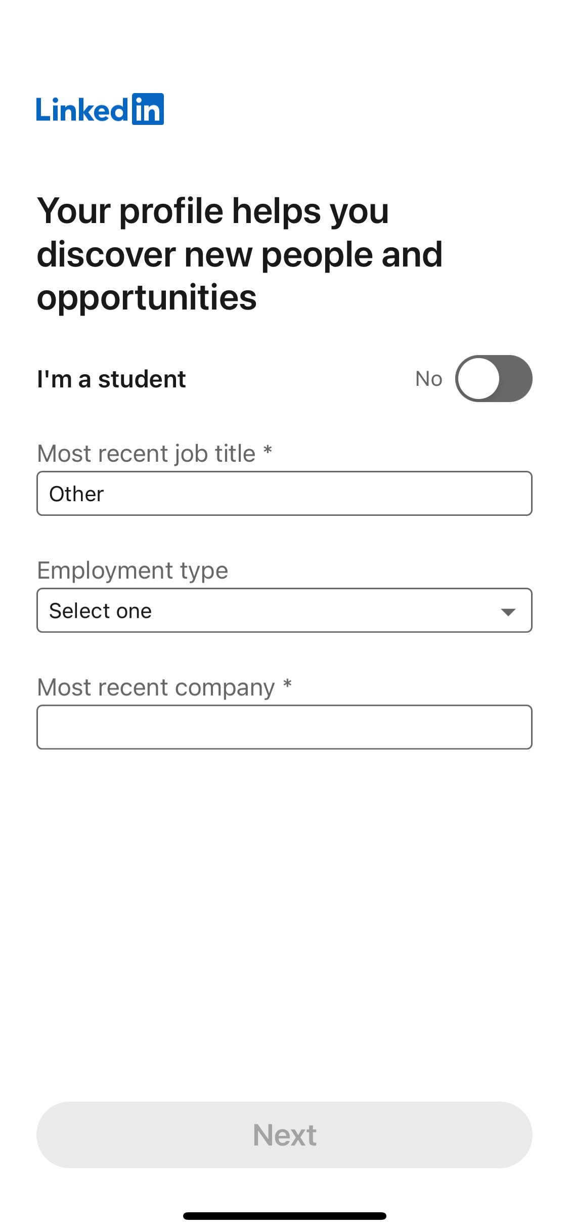 LinkedIn iOS screen 61